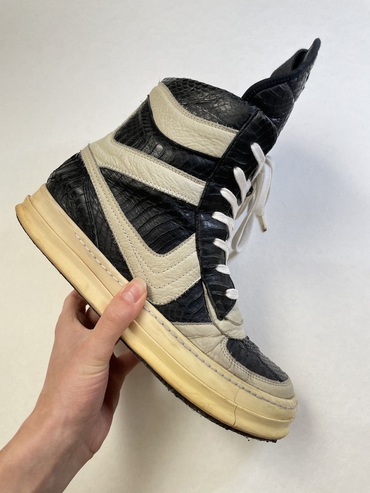 Rick Owens 1/40 Rick Owens Python Geobasket Dunk Antonioli Exclusive Size US 10 / EU 43 - 19 Thumbnail
