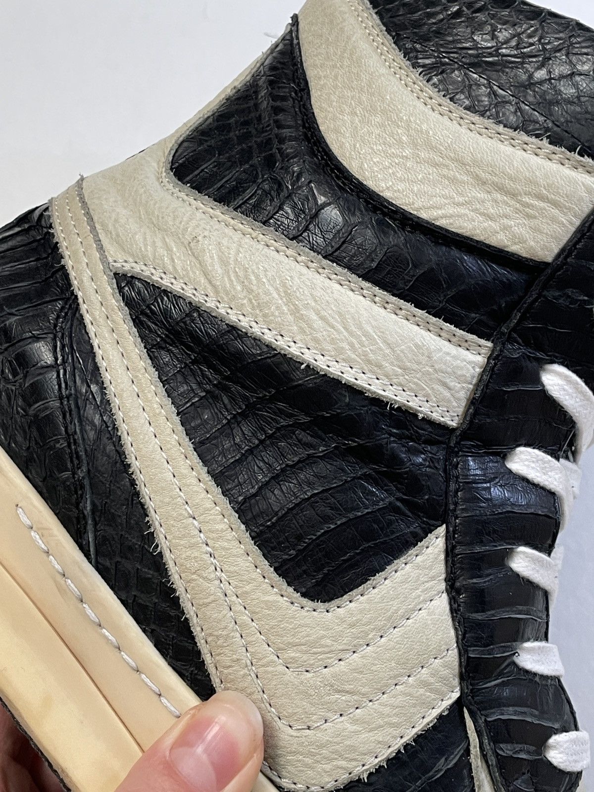 Rick Owens 1/40 Rick Owens Python Geobasket Dunk Antonioli Exclusive Size US 10 / EU 43 - 20 Thumbnail