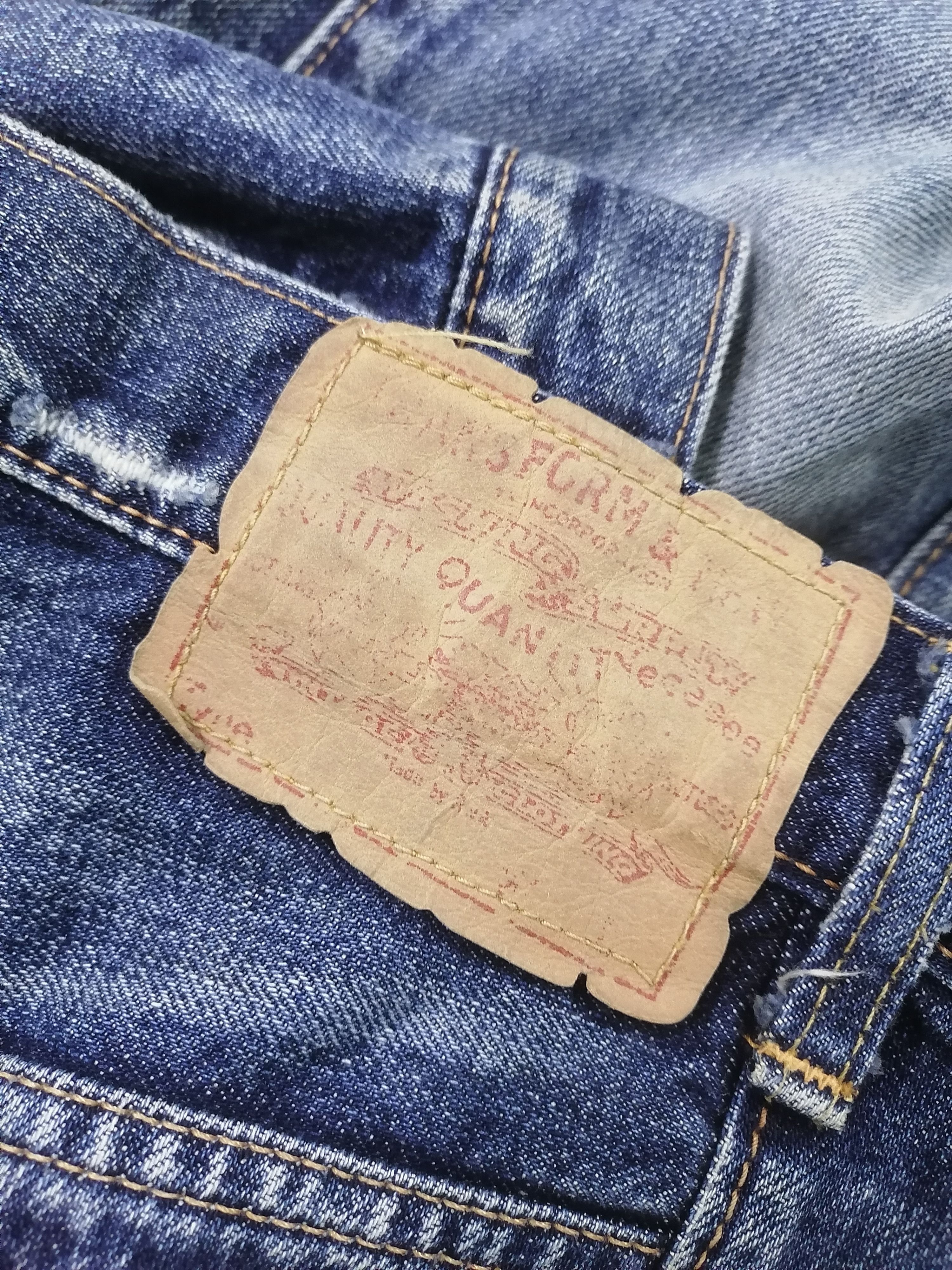 Japanese Brand 🔥Rna Inc. Distressed Denim Pants Size US 33 - 6 Thumbnail