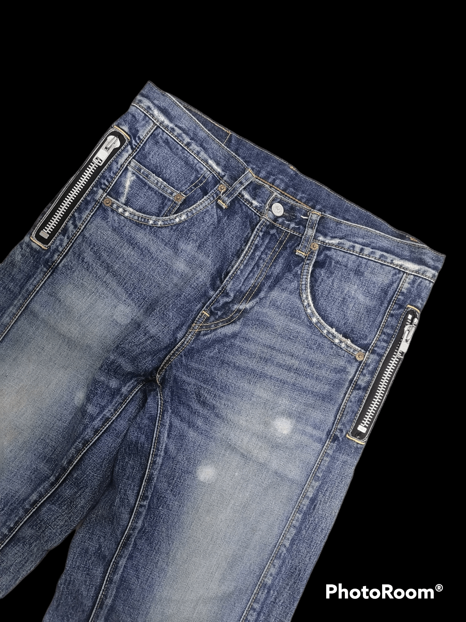 Japanese Brand 🔥Rna Inc. Distressed Denim Pants Size US 33 - 3 Thumbnail