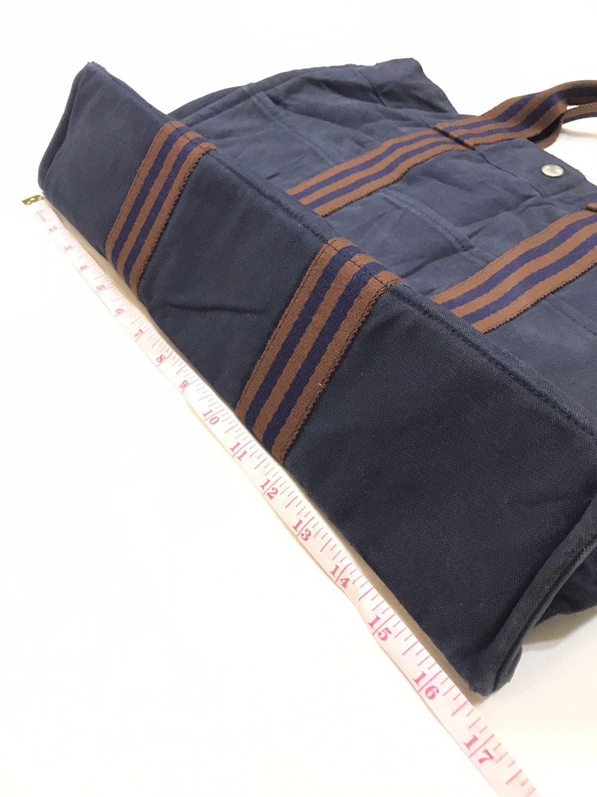 Hermes VINTAGE HERMES PARIS COTTON FABRIC TOTE BAG Size ONE SIZE - 4 Thumbnail