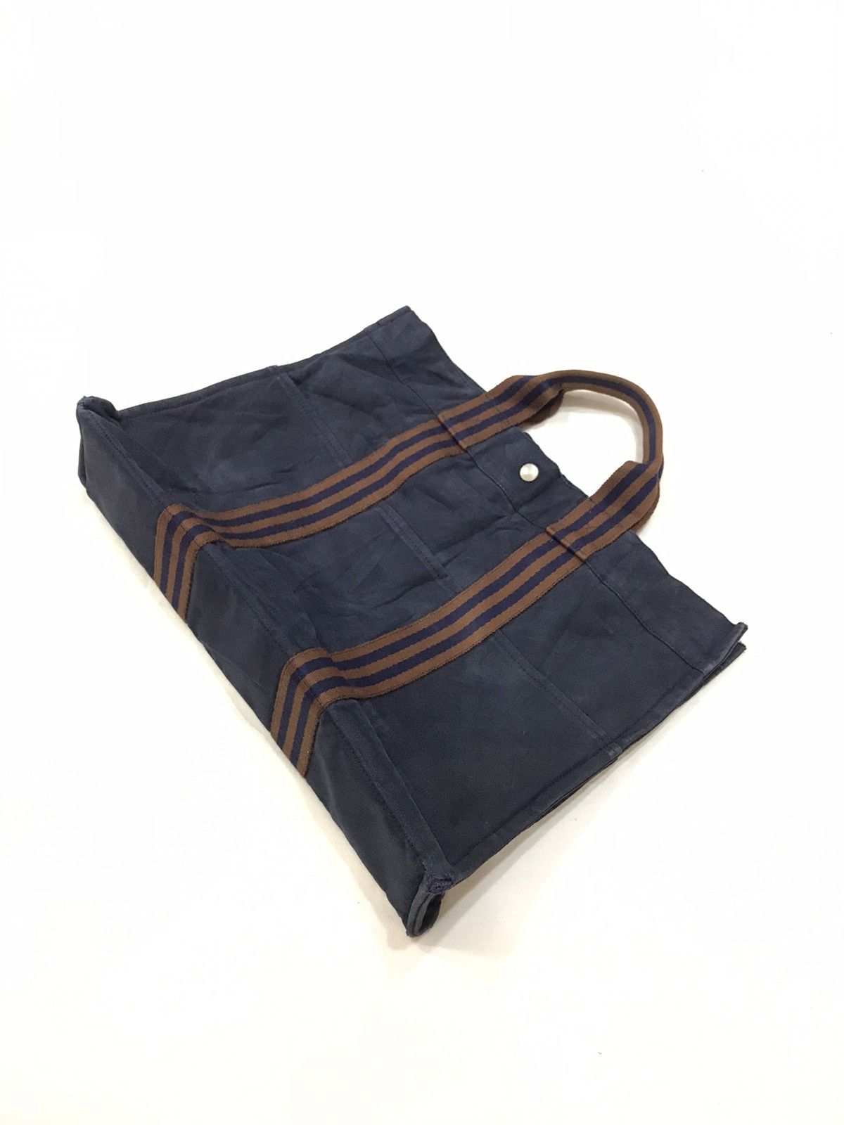 Hermes VINTAGE HERMES PARIS COTTON FABRIC TOTE BAG Size ONE SIZE - 2 Thumbnail
