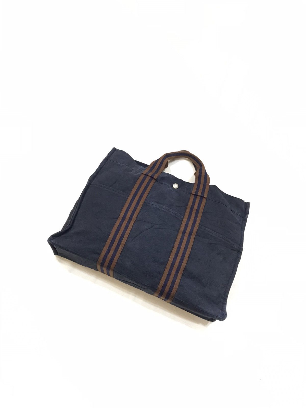 Hermes VINTAGE HERMES PARIS COTTON FABRIC TOTE BAG Size ONE SIZE - 1 Thumbnail