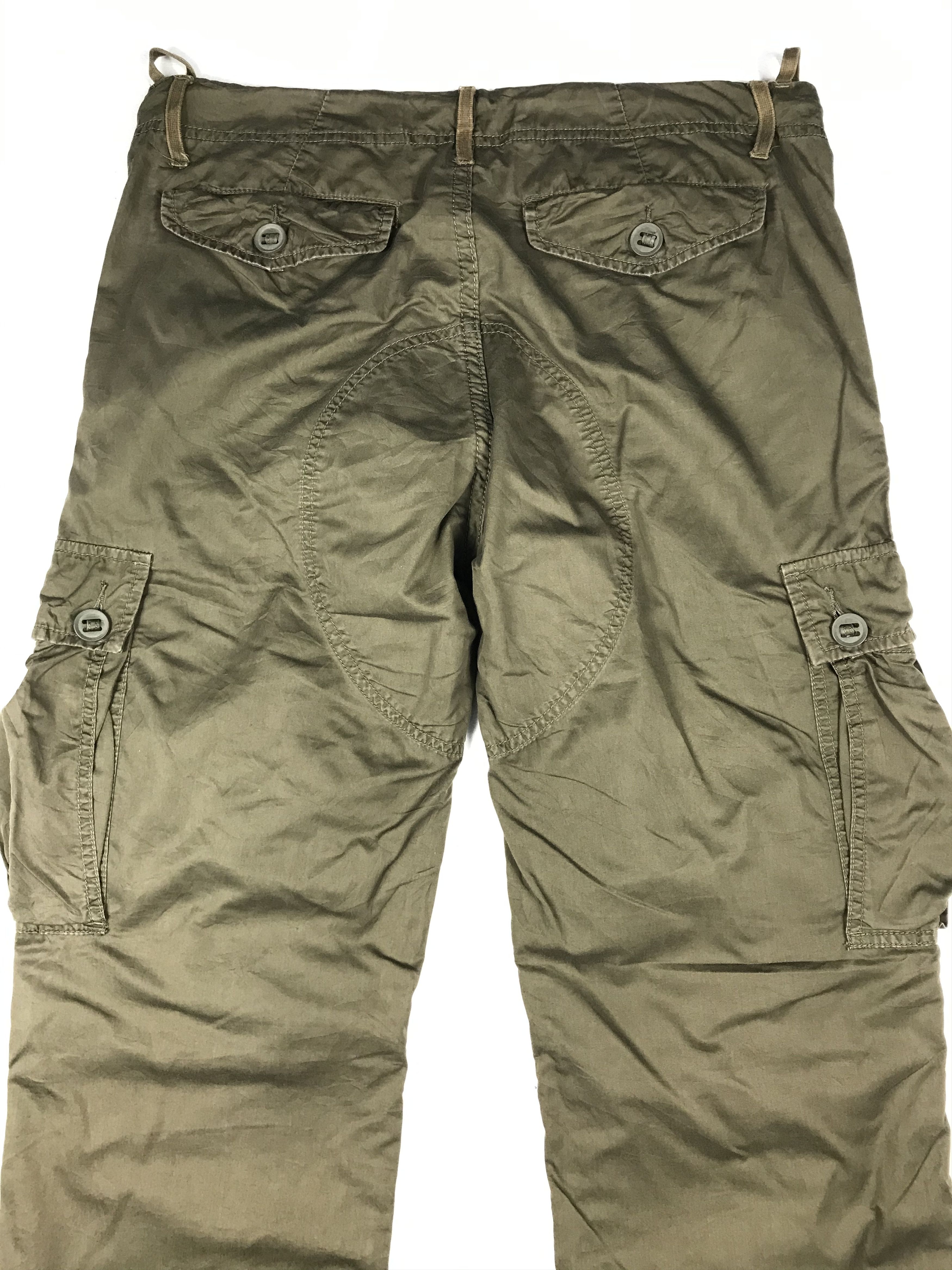 Japanese Brand Back Number Multi Pockets Cargo Pants Size US 35 - 7 Thumbnail