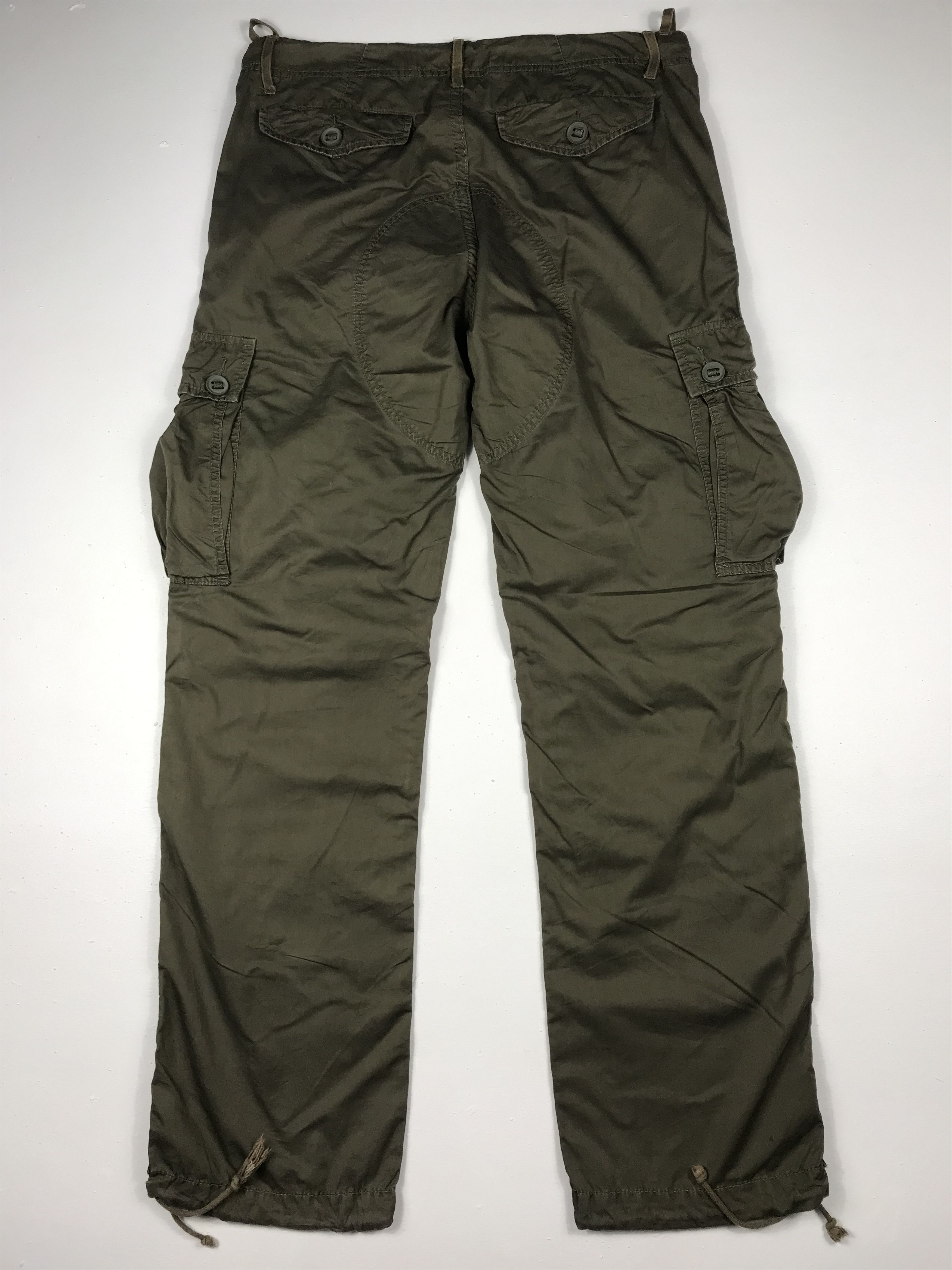 Japanese Brand Back Number Multi Pockets Cargo Pants Size US 35 - 6 Thumbnail
