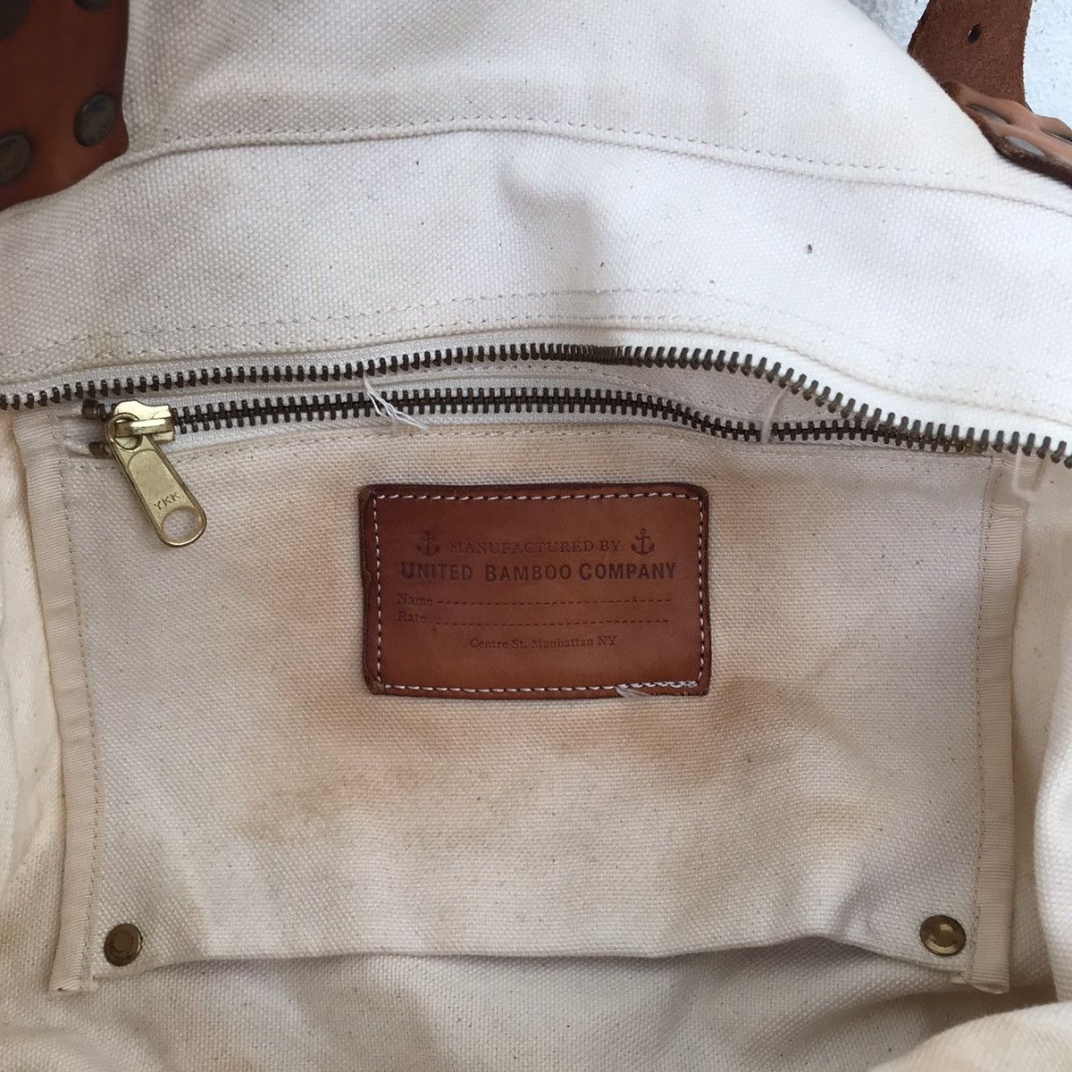 Japanese Brand × Vintage United Bamboo Totebag Leather Strap Size ONE SIZE - 5 Thumbnail