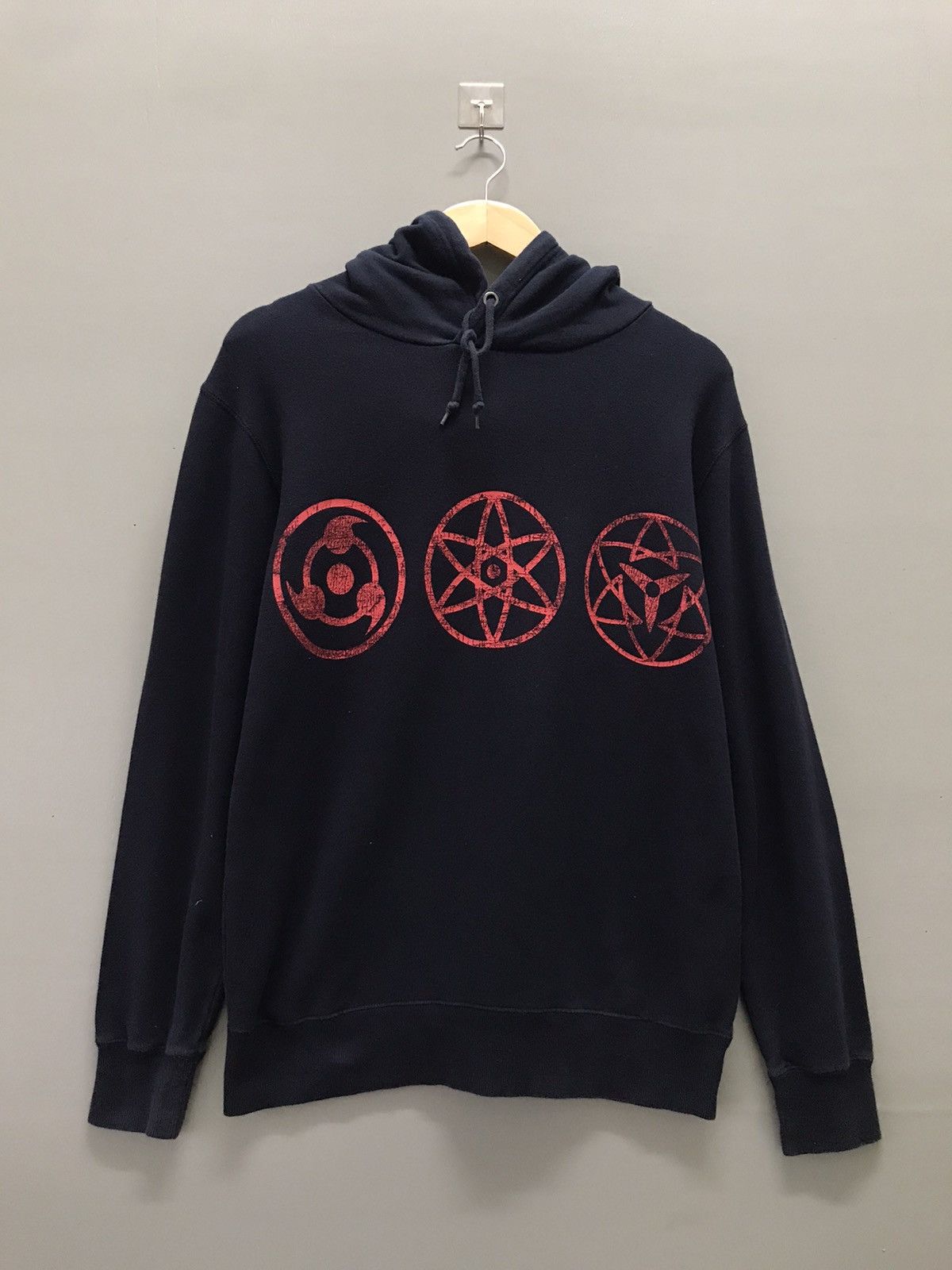 Anime Vintage Naruto Sharingan Eyes Anime Hoodie Uchiha Size US M / EU 48-50 / 2 - 1 Thumbnail