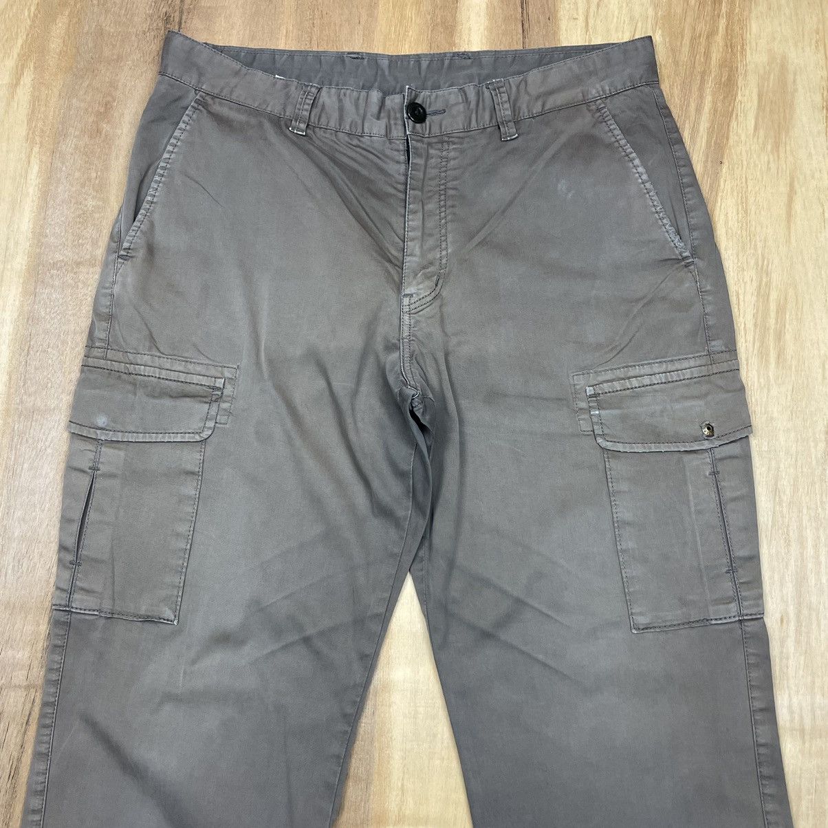 Japanese Brand × Uniqlo Uniqlo Olive Green Cargo Pants Size US 34 / EU 50 - 3 Thumbnail
