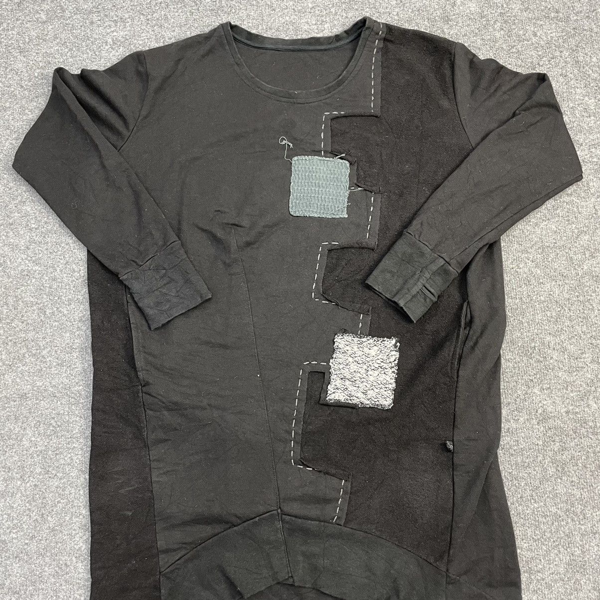 Japanese Brand Vtg Japanese Brand Hybrid Patcwork Shirt Like Undercover Size US L / EU 52-54 / 3 - 2 Thumbnail