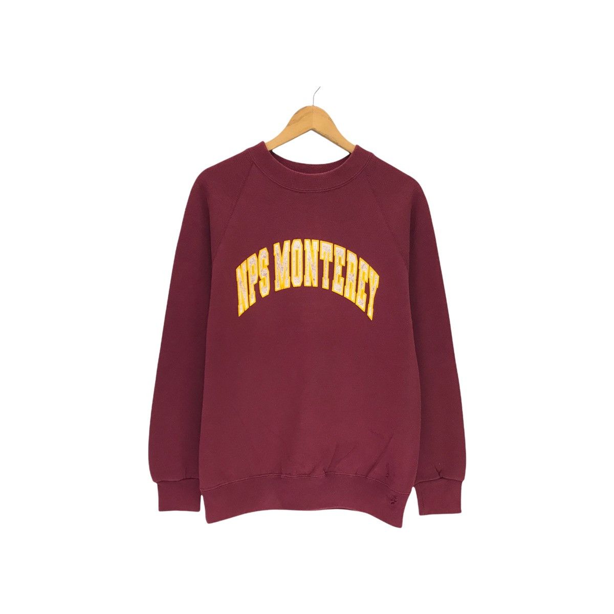 image of American College x Collegiate Vintage Naval Postgraduate School Sweatshirt Nps Monterey in Maroon (