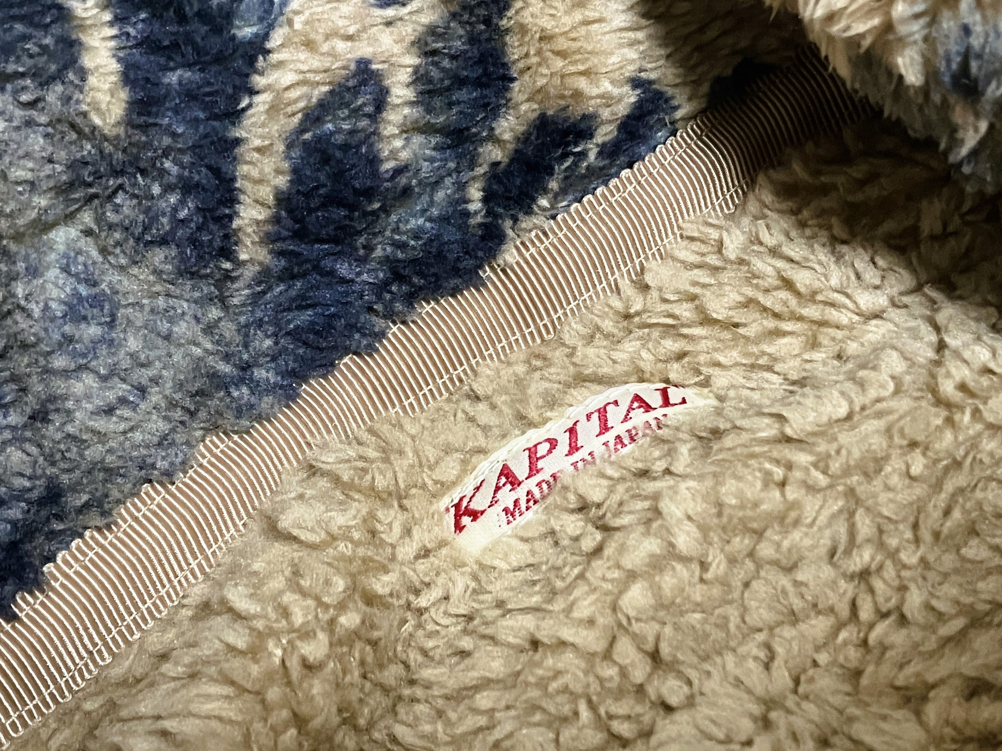 Kapital KAPITAL DAMASK light fleece zip up blouson beige new M Size US M / EU 48-50 / 2 - 4 Thumbnail
