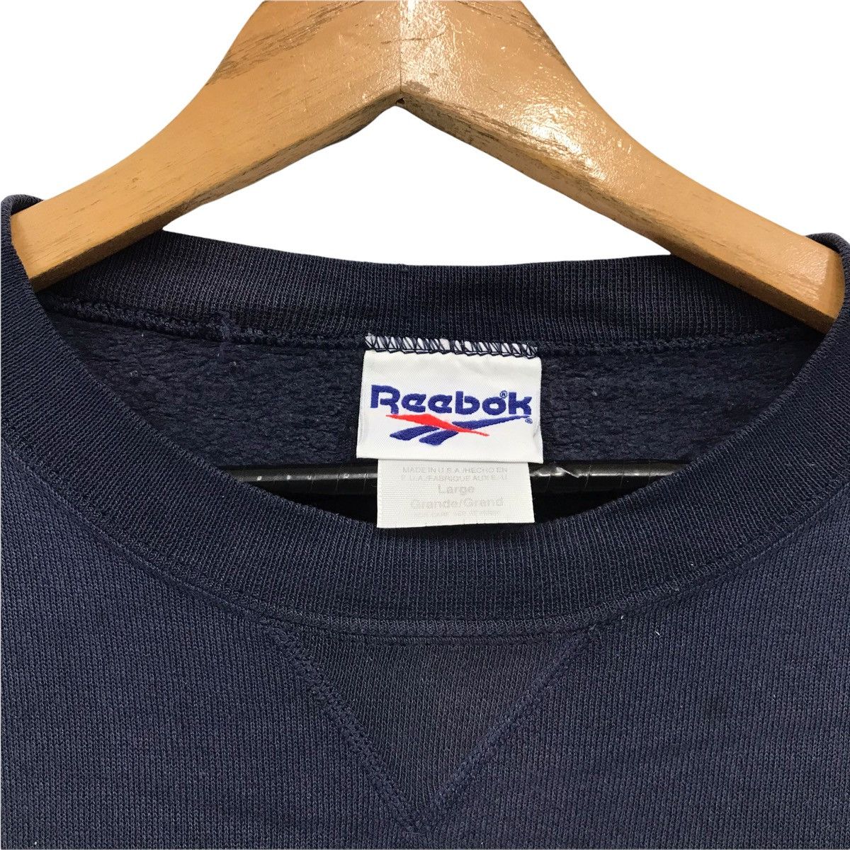 Reebok × Vintage Vintage Reebok Big Logo Spellout Sweatshirt Size US L / EU 52-54 / 3 - 6 Thumbnail