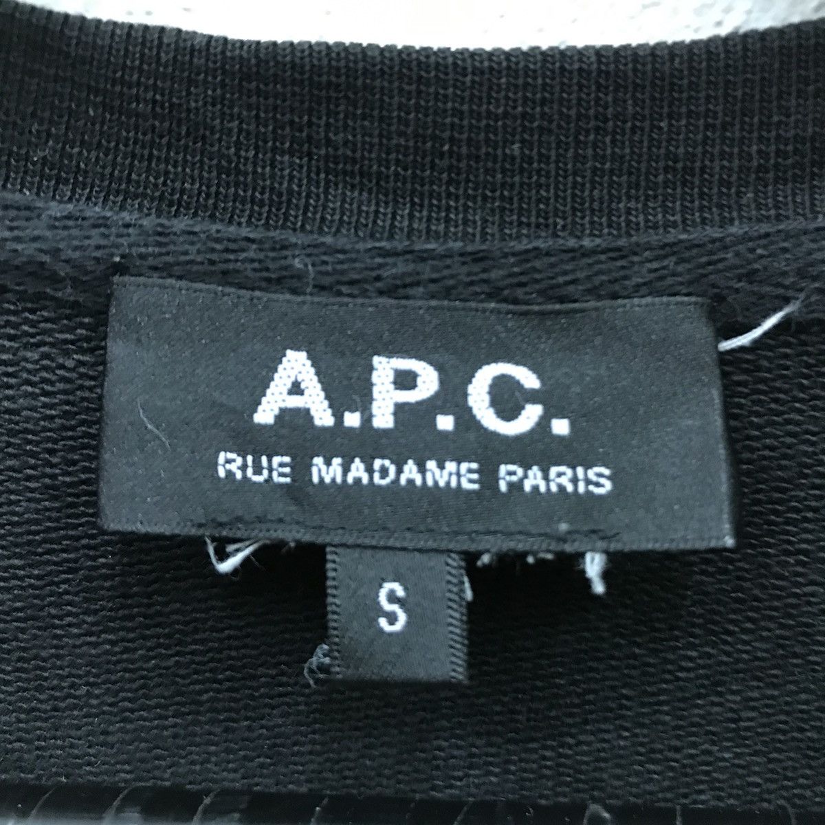 A.P.C. × Vintage Vintage A.P.C Sweatshirt CrewNeck Big Logo Embroidery APC Size US S / EU 44-46 / 1 - 7 Thumbnail
