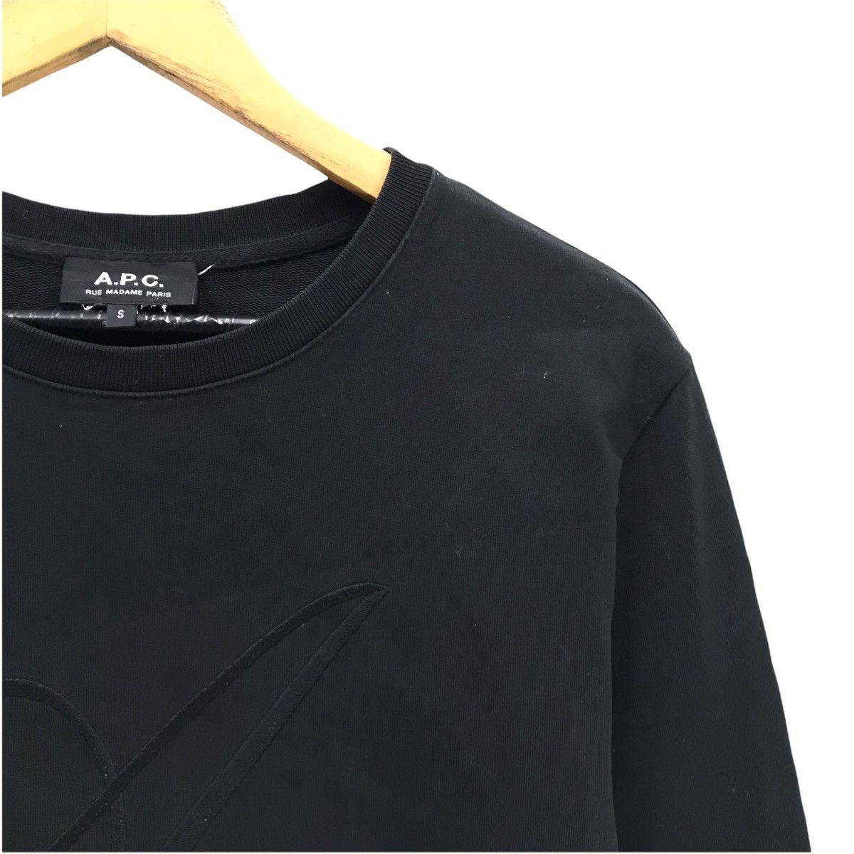 A.P.C. × Vintage Vintage A.P.C Sweatshirt CrewNeck Big Logo Embroidery APC Size US S / EU 44-46 / 1 - 4 Thumbnail