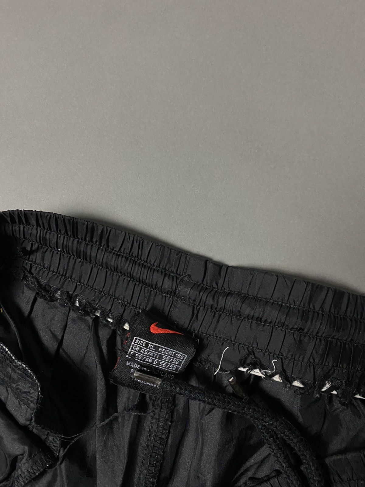 Nike × Vintage 90s Nike vintage black track pants small swoosh Size US 34 / EU 50 - 4 Thumbnail