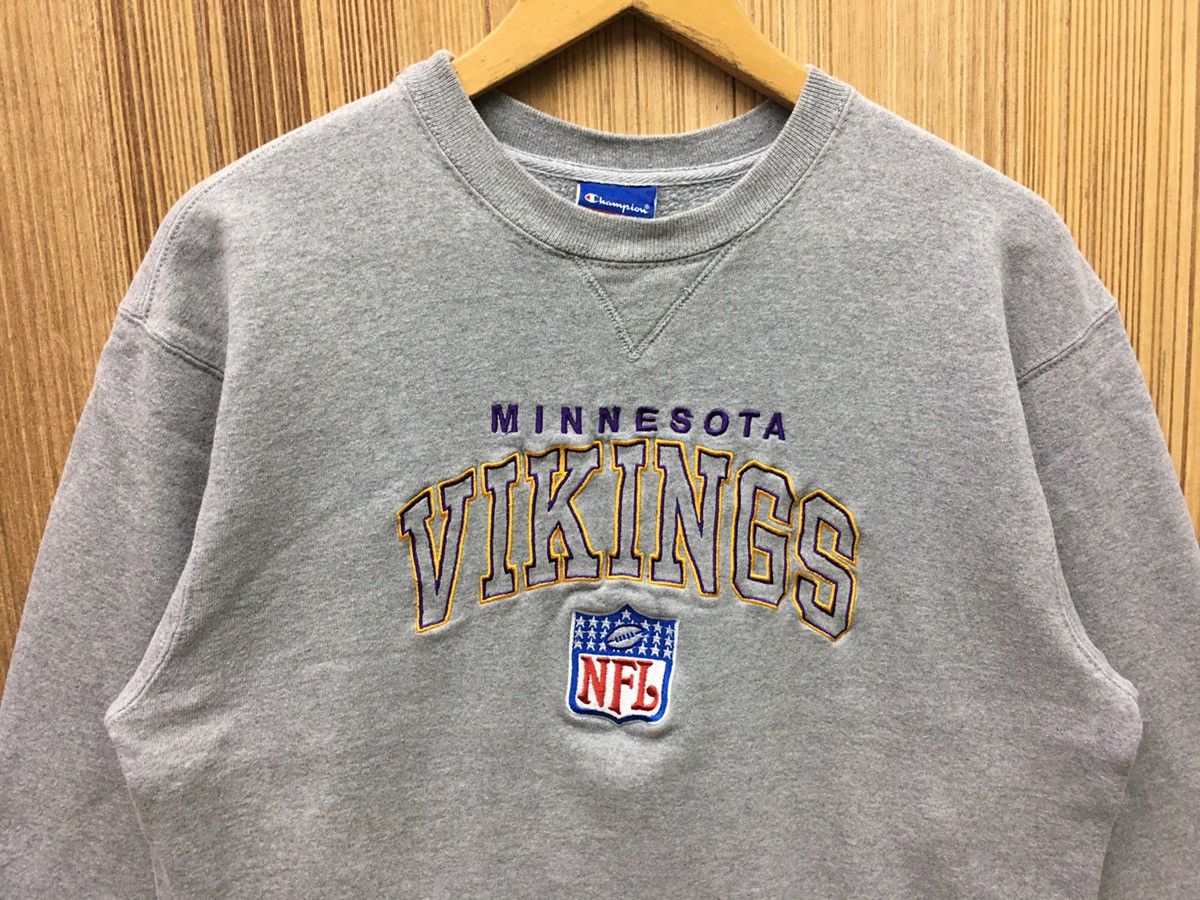 Champion × NFL × Vintage Vintage Minnesota Vikings NFL Football Sweatshirt Size US M / EU 48-50 / 2 - 2 Thumbnail