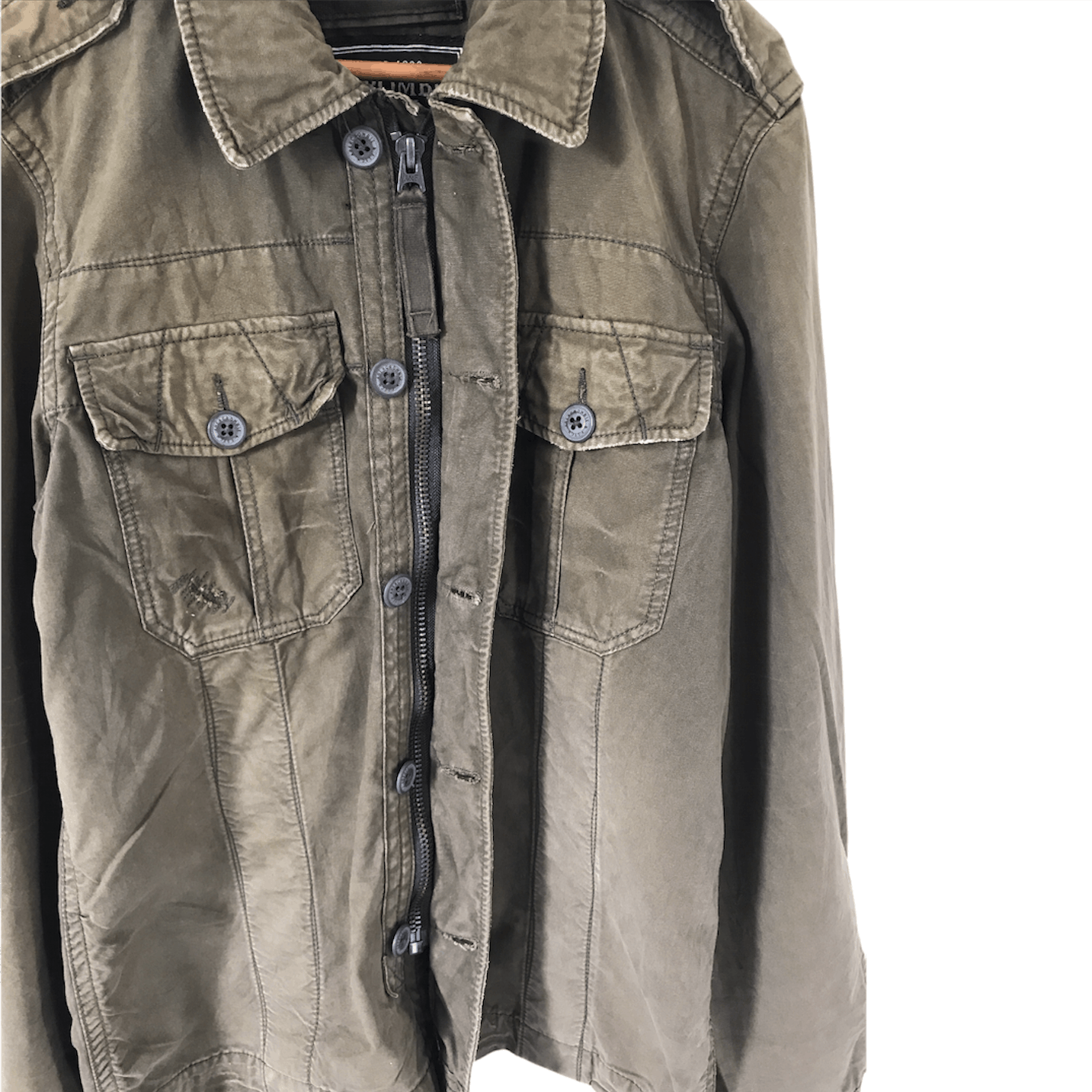 Abercrombie & Fitch Abercrombie Green Military Zipper Sentinel Jacket Size US M / EU 48-50 / 2 - 5 Thumbnail