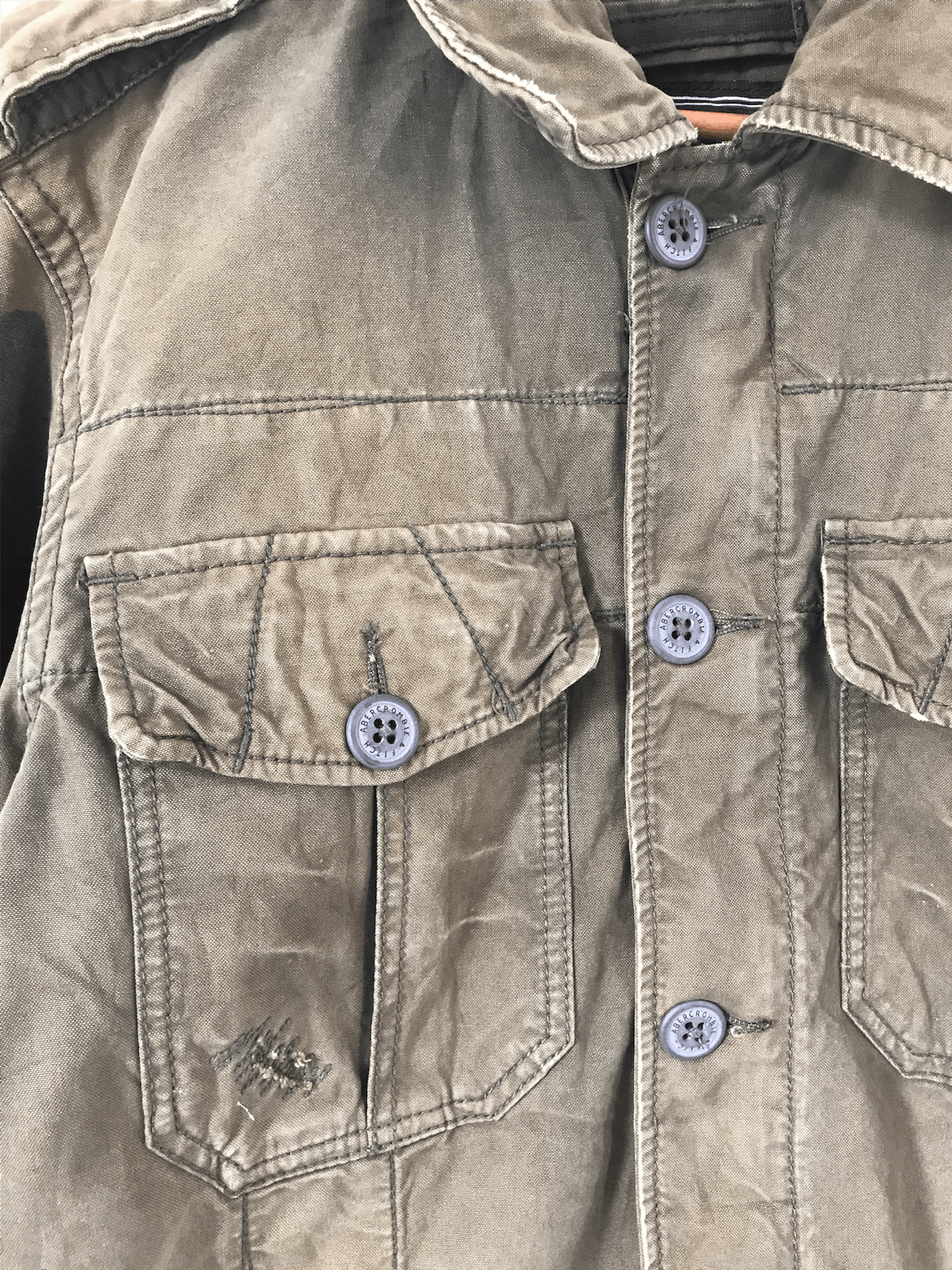 Abercrombie & Fitch Abercrombie Green Military Zipper Sentinel Jacket Size US M / EU 48-50 / 2 - 7 Thumbnail