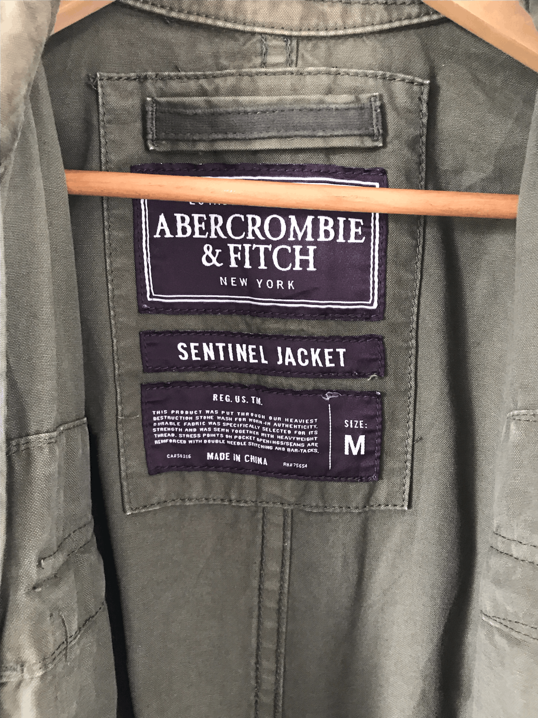 Abercrombie & Fitch Abercrombie Green Military Zipper Sentinel Jacket Size US M / EU 48-50 / 2 - 6 Thumbnail