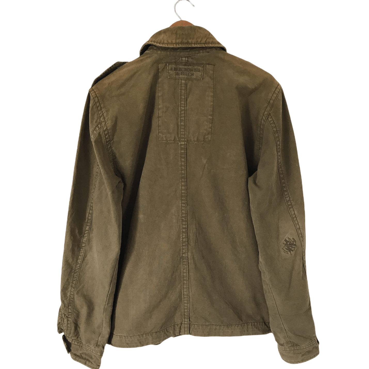 Abercrombie & Fitch Abercrombie Green Military Zipper Sentinel Jacket Size US M / EU 48-50 / 2 - 2 Thumbnail