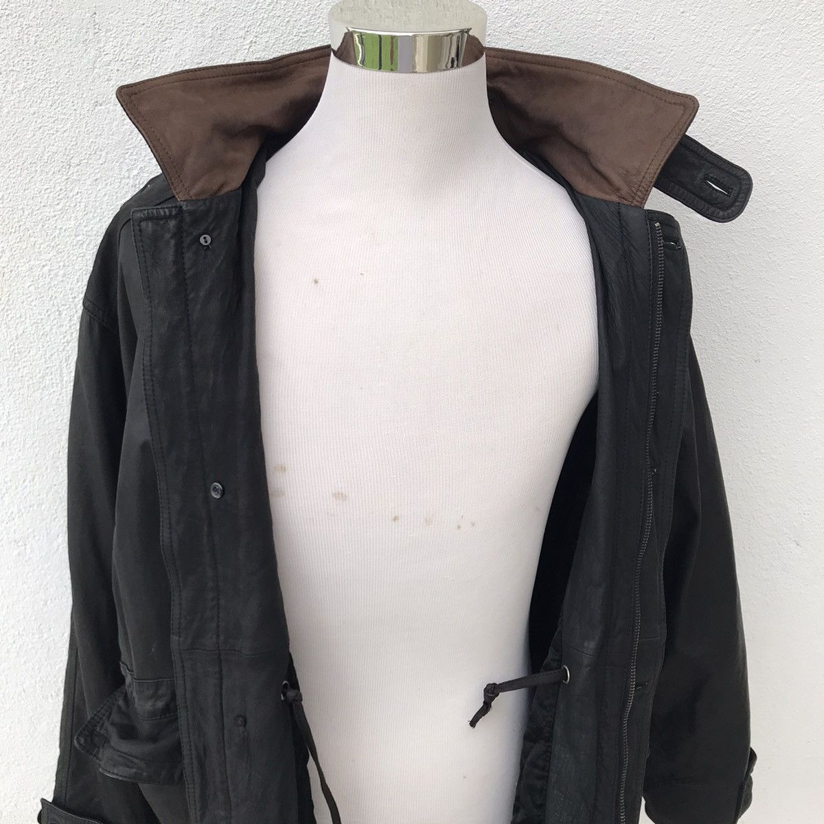 Japanese Brand × Vintage Quarter Flash Full Black Japanese Vintage Leather Jacket Size US L / EU 52-54 / 3 - 10 Thumbnail