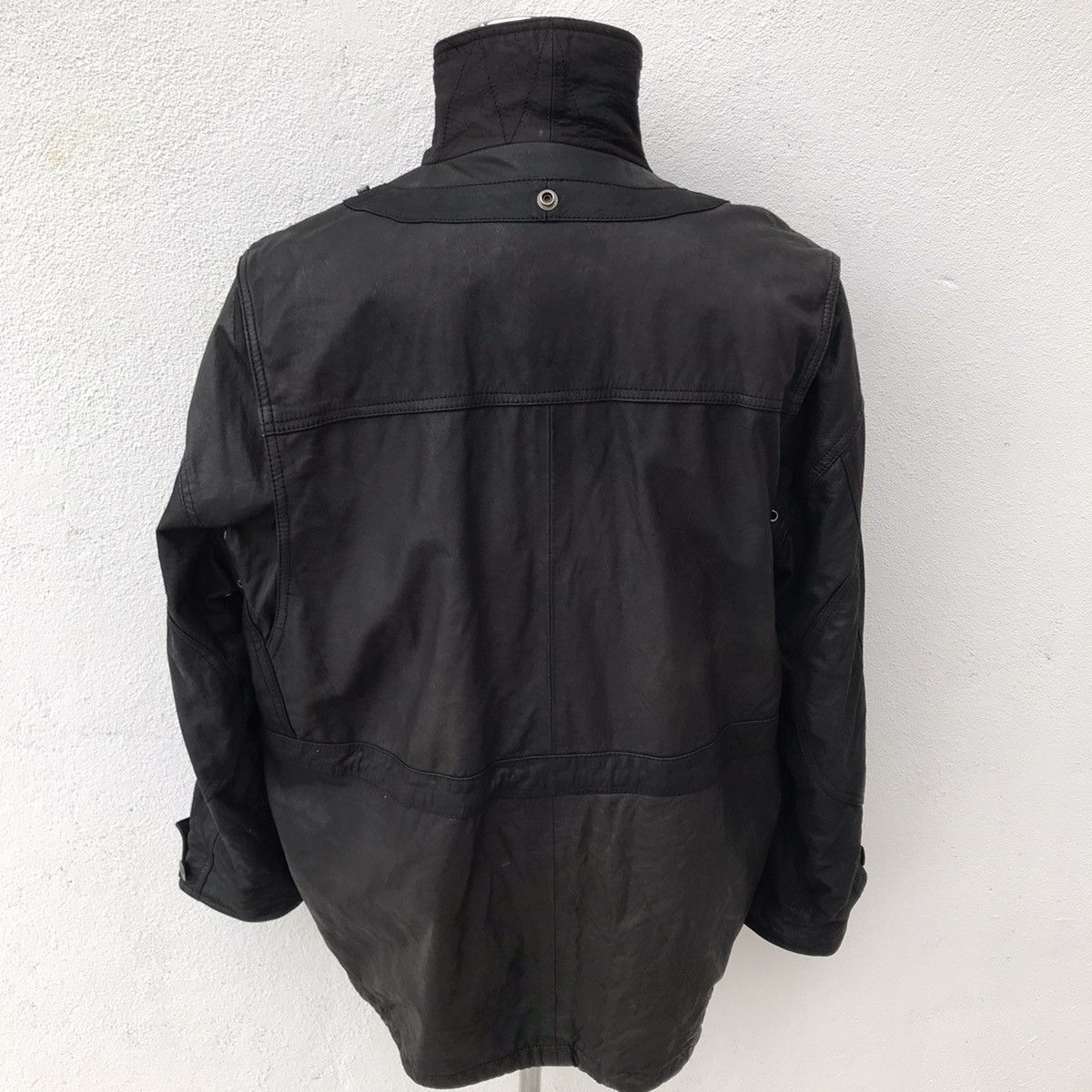 Japanese Brand × Vintage Quarter Flash Full Black Japanese Vintage Leather Jacket Size US L / EU 52-54 / 3 - 2 Thumbnail