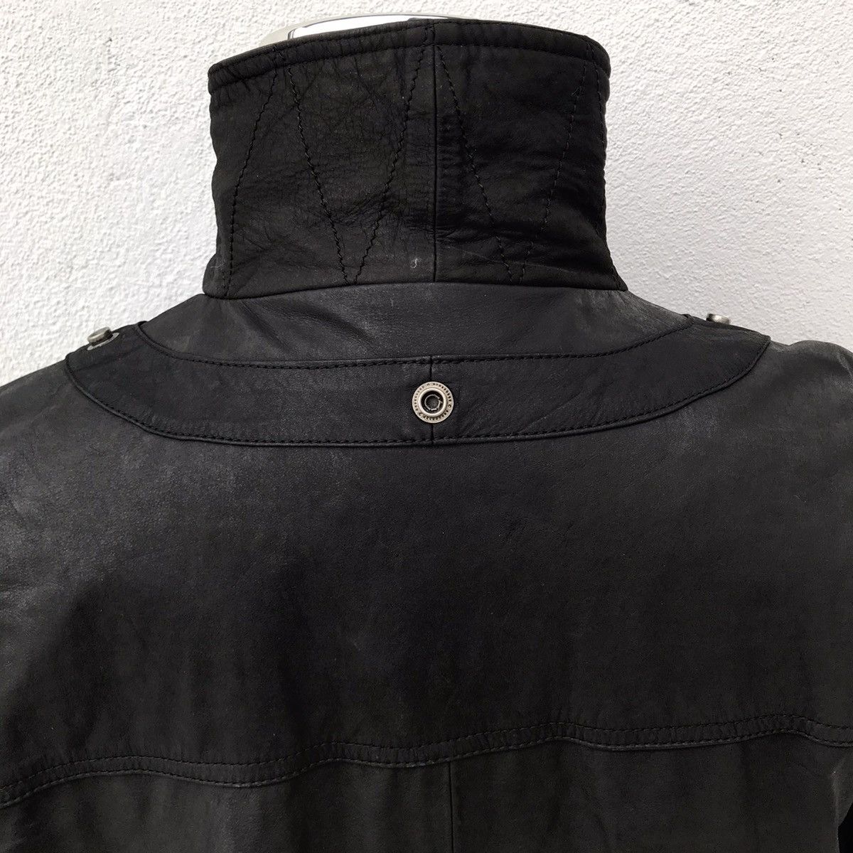 Japanese Brand × Vintage Quarter Flash Full Black Japanese Vintage Leather Jacket Size US L / EU 52-54 / 3 - 7 Thumbnail
