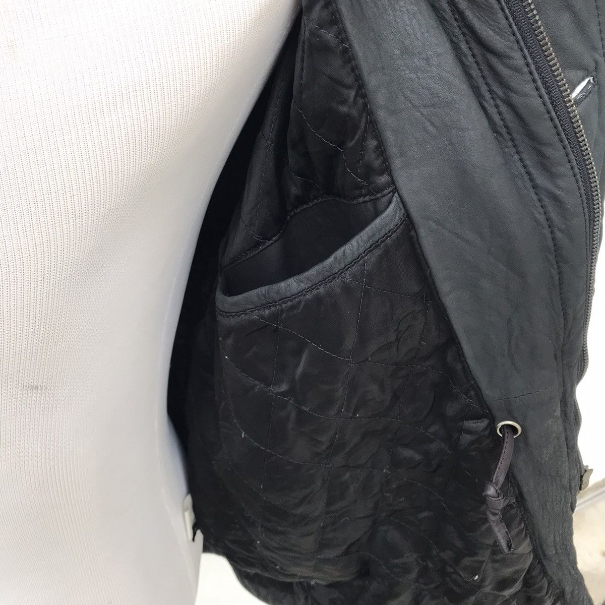 Japanese Brand × Vintage Quarter Flash Full Black Japanese Vintage Leather Jacket Size US L / EU 52-54 / 3 - 16 Thumbnail