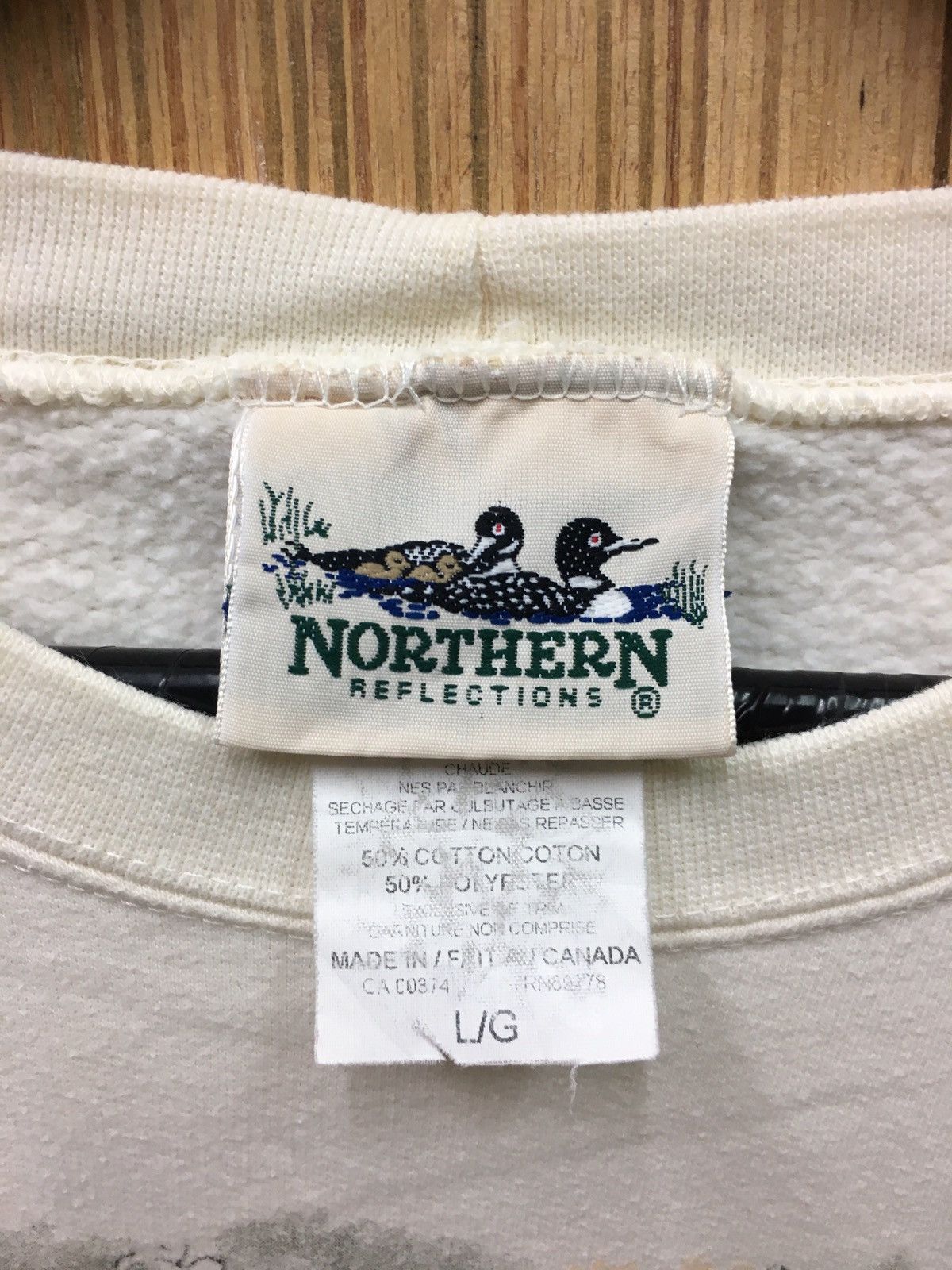 Vintage Vintage 90s Nothern Reflections Art Design Sweatshirt Size US L / EU 52-54 / 3 - 9 Thumbnail