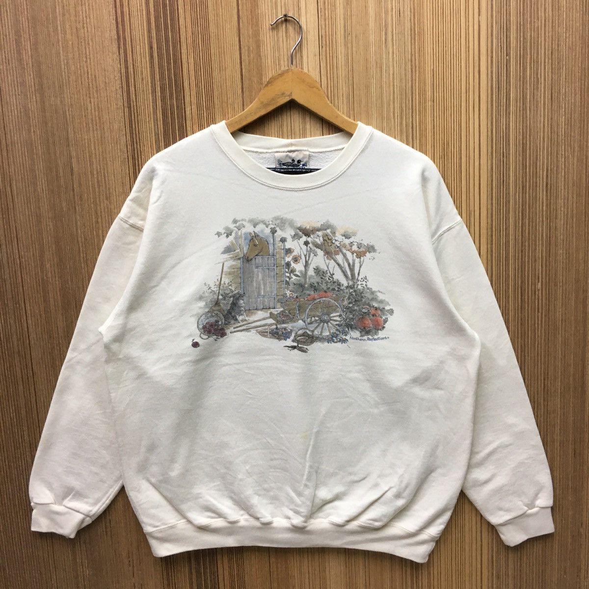 Vintage 90s Nothern Reflections Art Design Sweatshirt