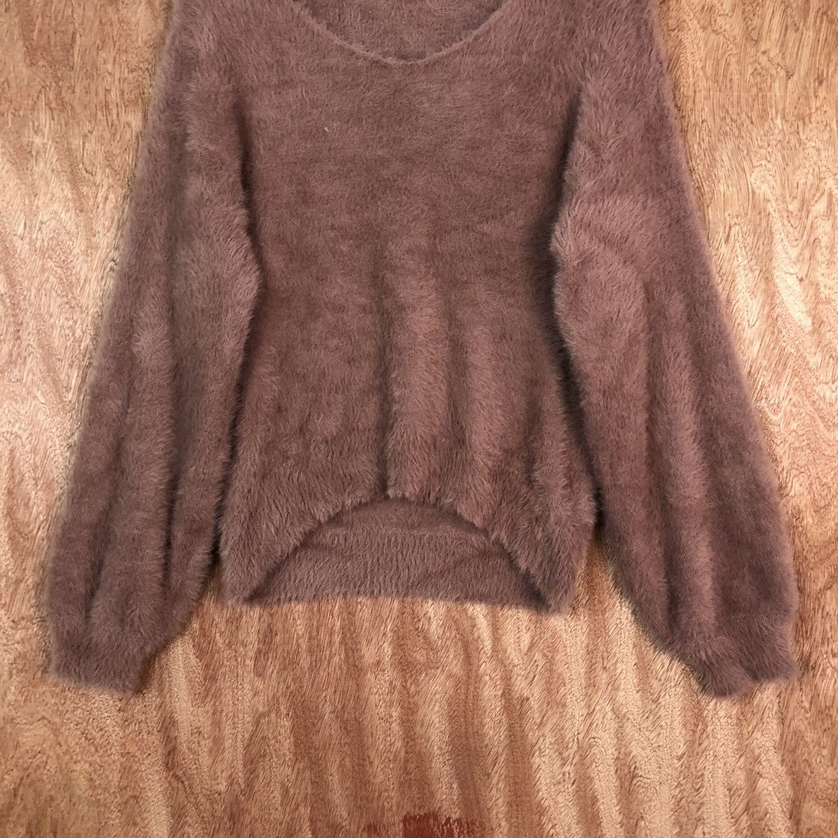 Homespun Knitwear Natural Couture Shag Shaggy Fur Mohair Knitwear #6661 Size M / US 6-8 / IT 42-44 - 3 Thumbnail