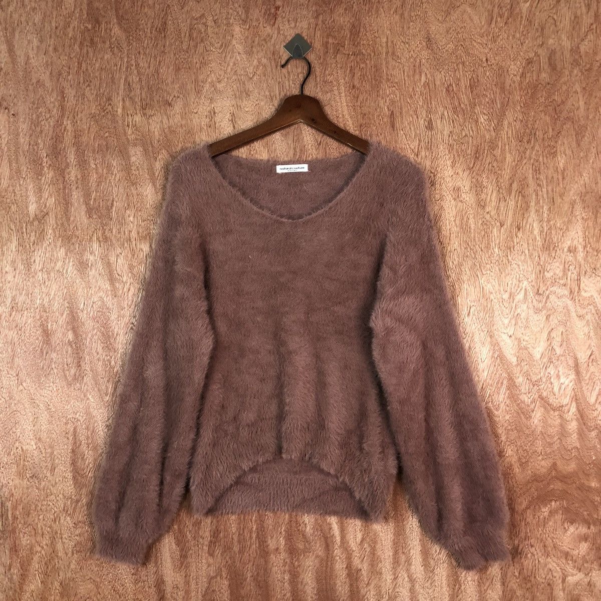 Homespun Knitwear Natural Couture Shag Shaggy Fur Mohair Knitwear #6661 Size M / US 6-8 / IT 42-44 - 1 Thumbnail