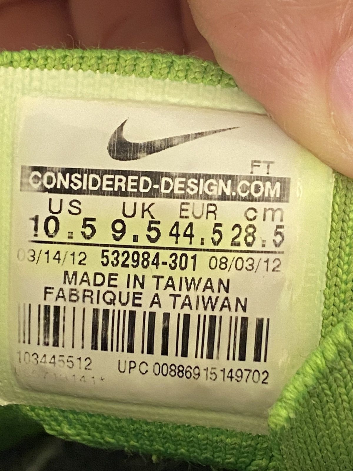 Nike Flyknit Trainer+ Electric Green Size US 10.5 / EU 43-44 - 6 Thumbnail