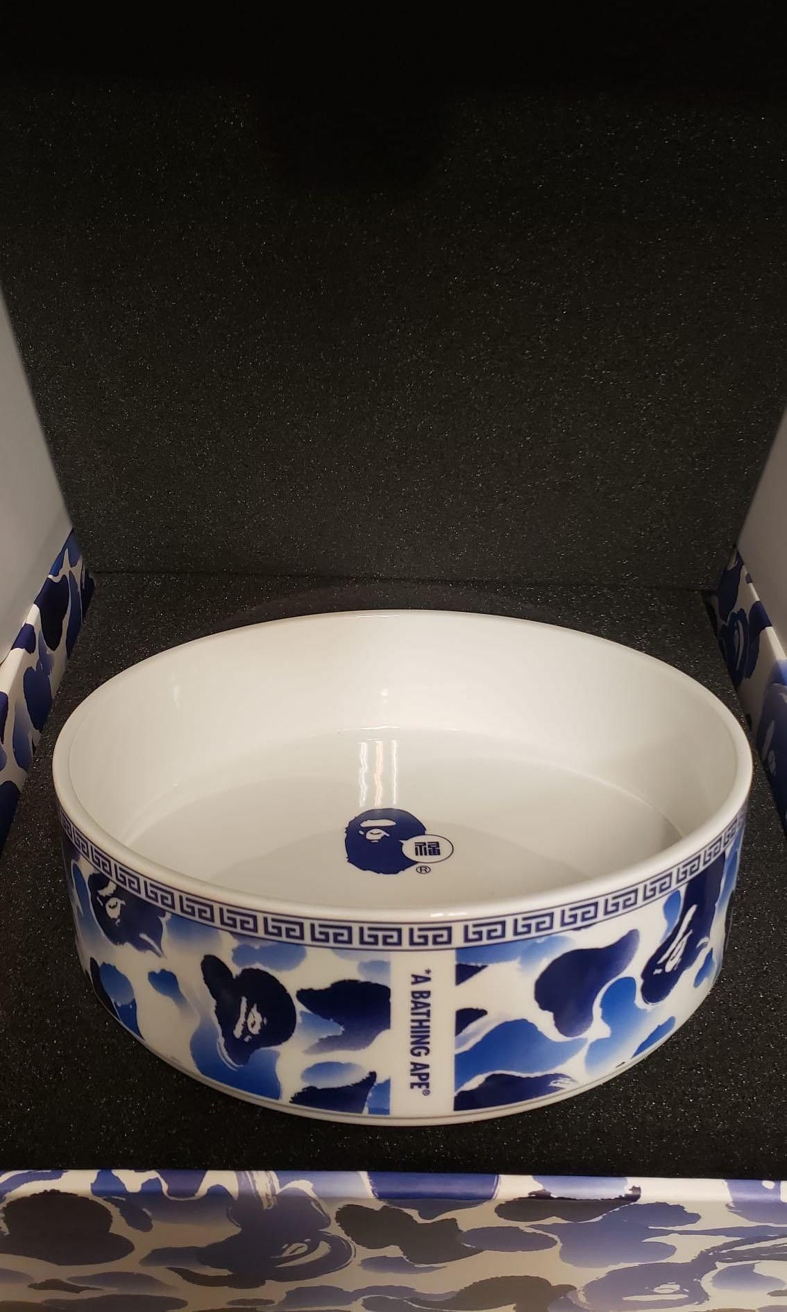 image of Bape Flower Bowl in White/Blue, Men's