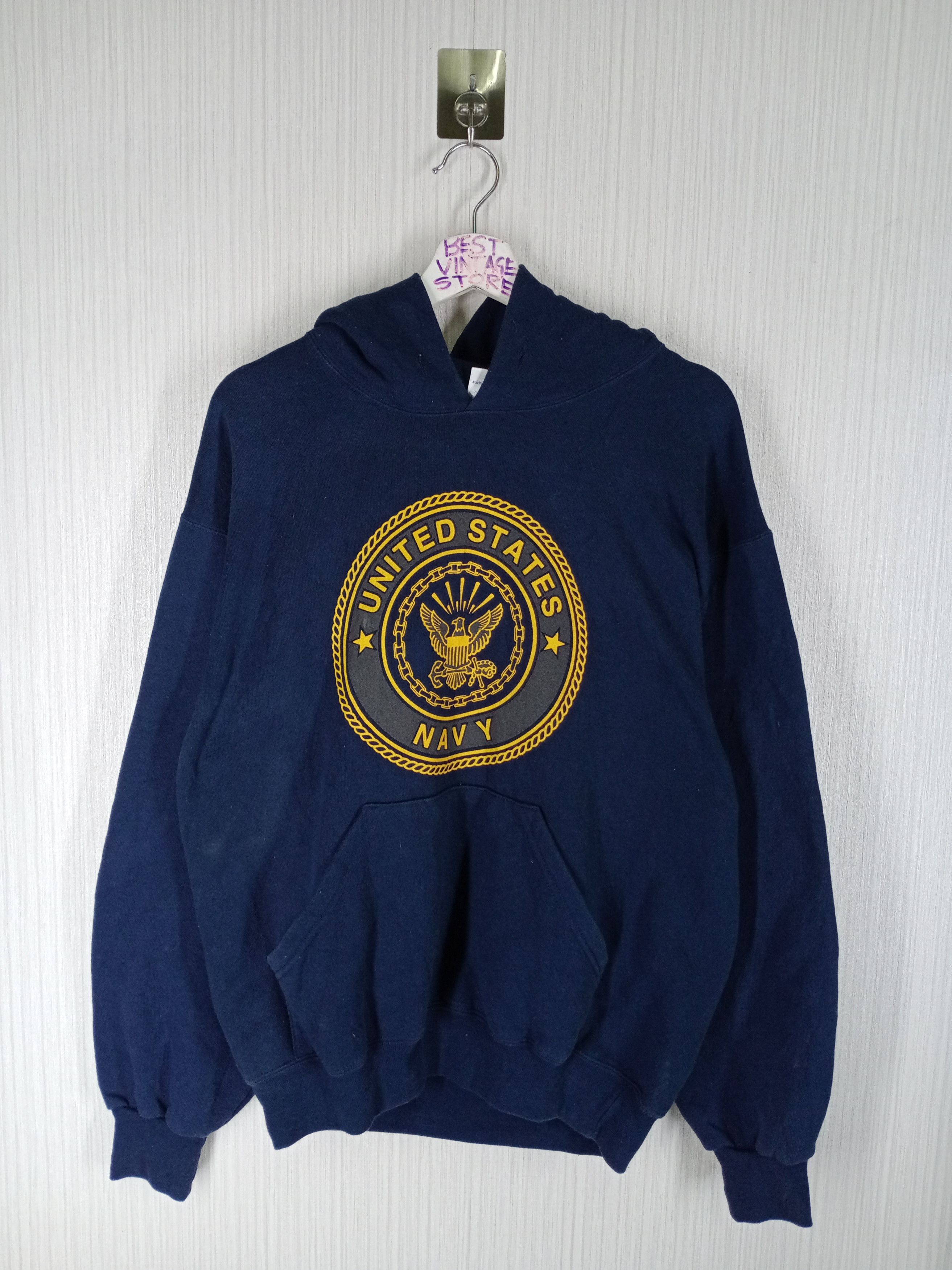 Other Vintage 90s United States Navy hoodie Sweatshirt Size US L / EU 52-54 / 3 - 1 Thumbnail