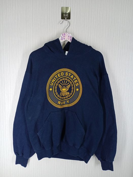 Vintage 90s Champion US Army Military Full Zip Hoodie Made In USA Size  Medium