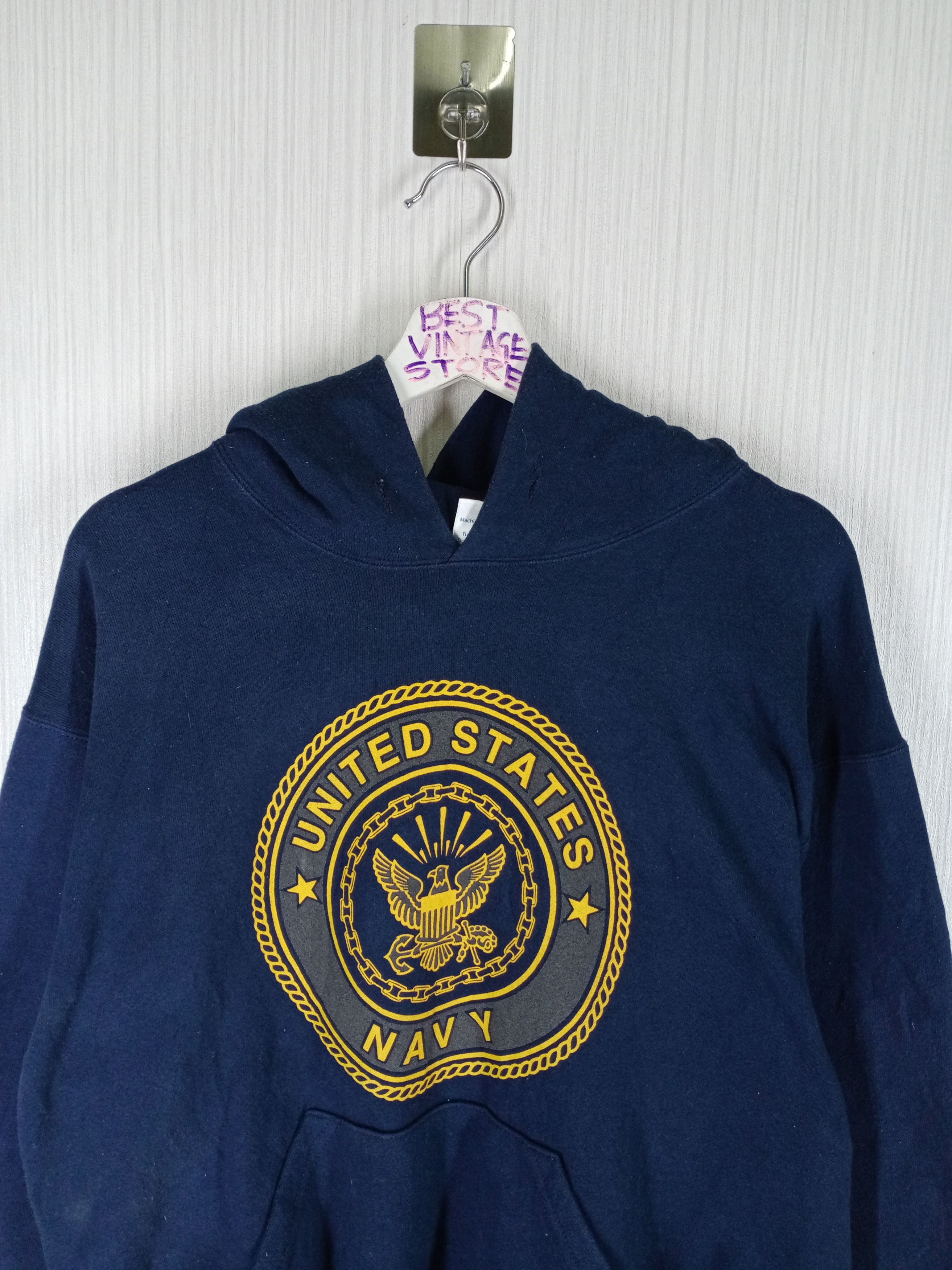 Other Vintage 90s United States Navy hoodie Sweatshirt Size US L / EU 52-54 / 3 - 4 Thumbnail