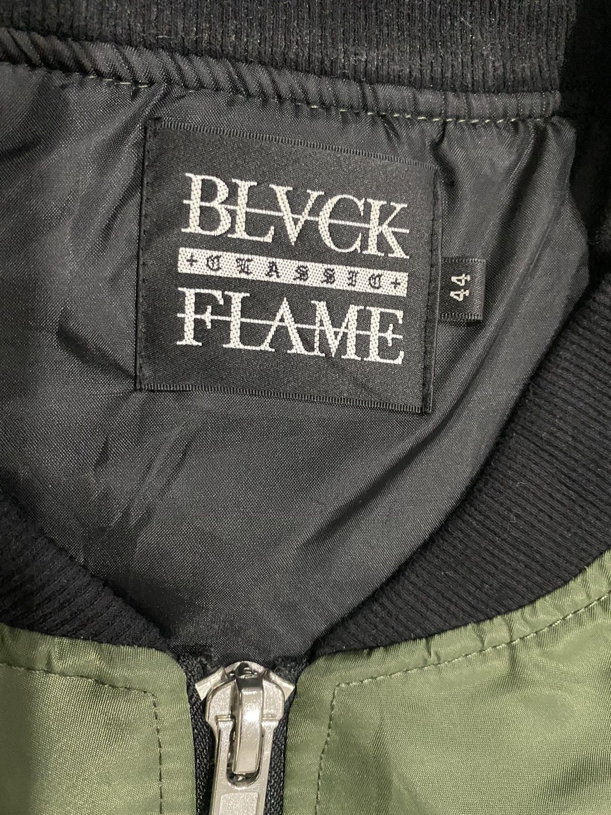 Japanese Brand × Vintage BLVCK FLAME Chaos Riot Anarchy Bomber jacket Size US L / EU 52-54 / 3 - 12 Thumbnail