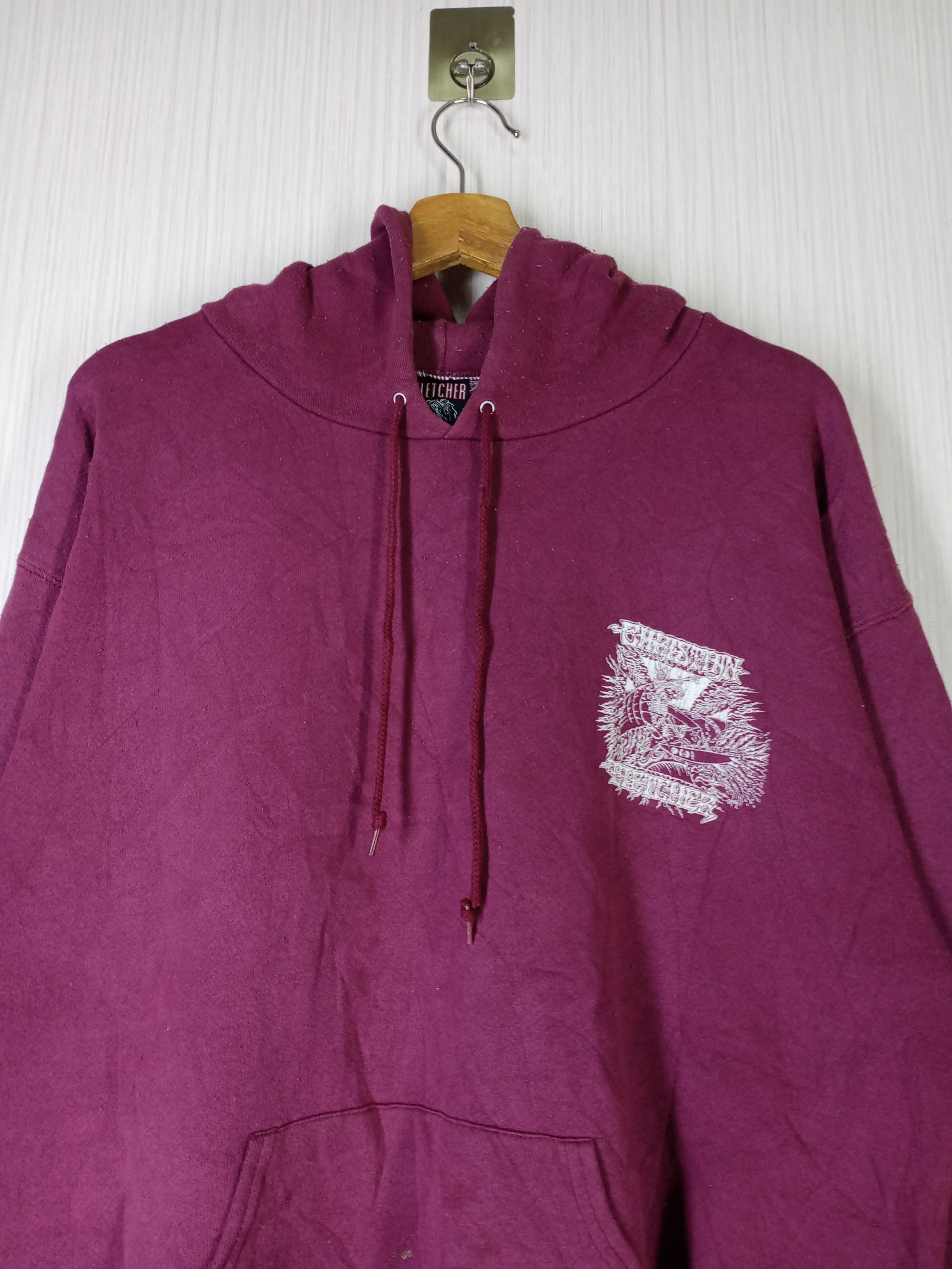 Santa Cruz Skateboards Rare Vintage Christian Fletcher Skull Hoodie Sweatshirt Size US L / EU 52-54 / 3 - 8 Thumbnail