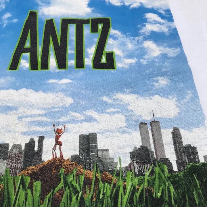 Vintage Antz 98 90s DreamWorks Movie Promo WTC Logo Vintage T-Shirt Size US L / EU 52-54 / 3 - 5 Thumbnail