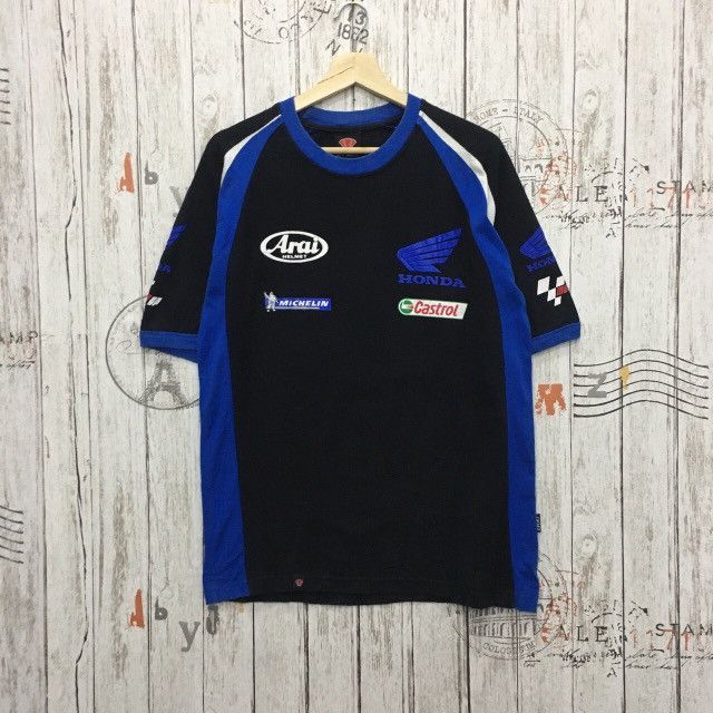 image of Honda Hrc Arai Moto Gp Tees Tshirt in Black, Men's (Size Medium)