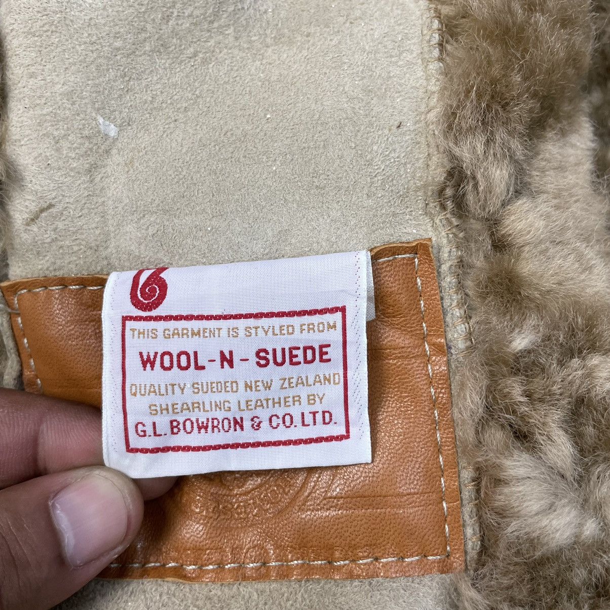 Japanese Brand Vintage Japanese Brand Leather Sherpa Wool Suede Jacket Size US S / EU 44-46 / 1 - 7 Thumbnail