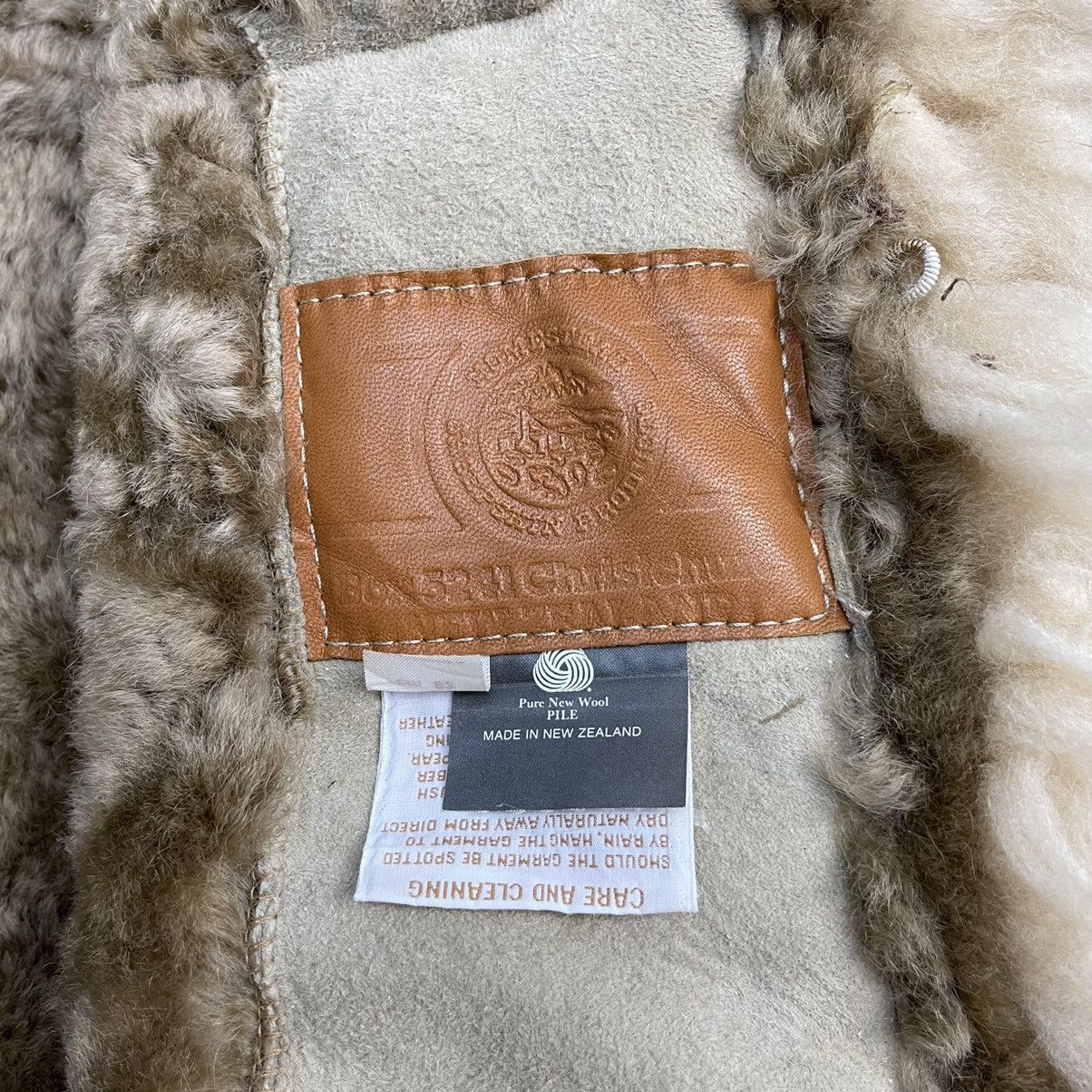 Japanese Brand Vintage Japanese Brand Leather Sherpa Wool Suede Jacket Size US S / EU 44-46 / 1 - 5 Thumbnail