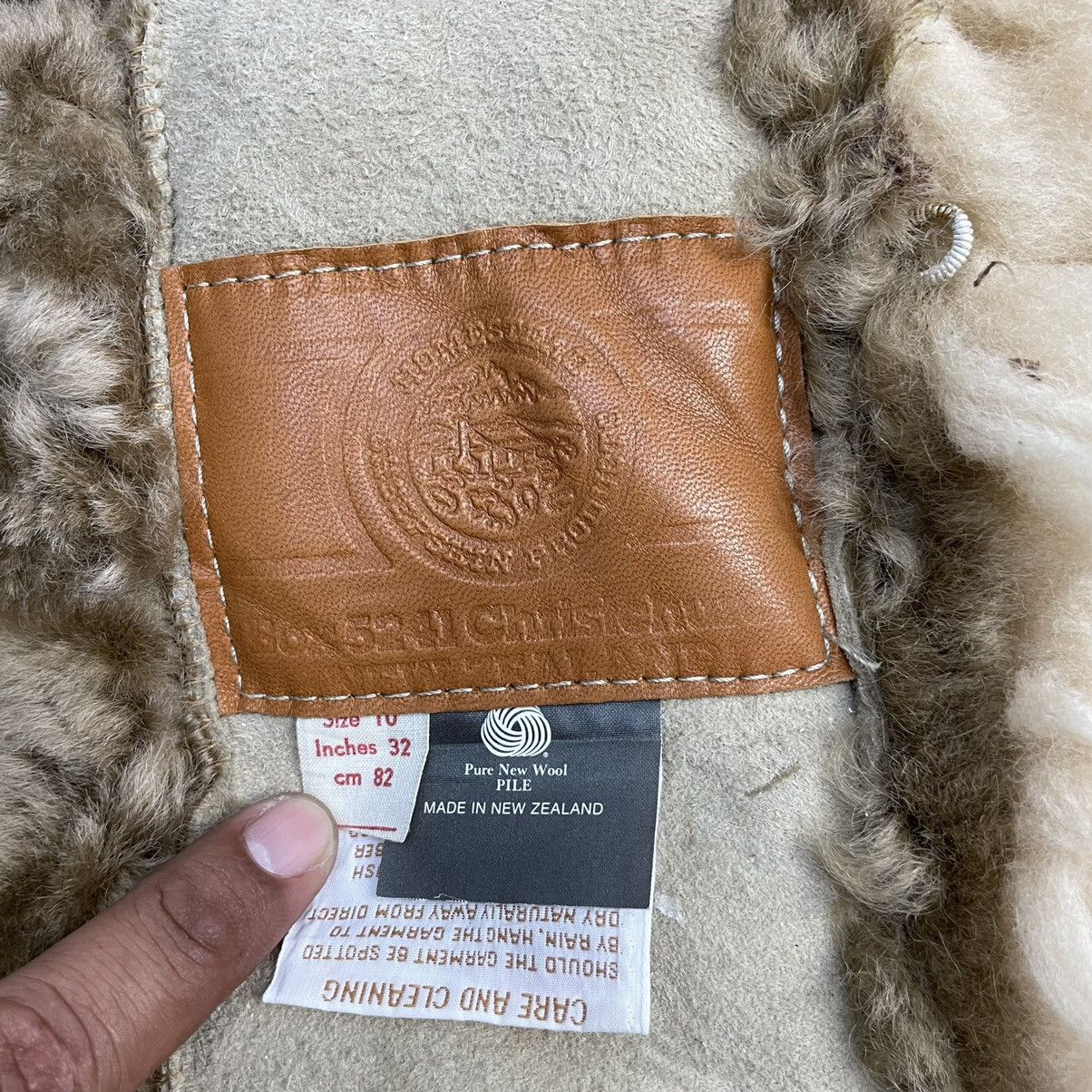 Japanese Brand Vintage Japanese Brand Leather Sherpa Wool Suede Jacket Size US S / EU 44-46 / 1 - 6 Thumbnail
