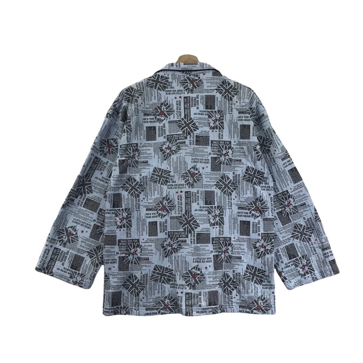 Disney DISNEY MICKEY MOUSE Overprint Uk Art Button Up Sleep Wear Size US L / EU 52-54 / 3 - 6 Thumbnail