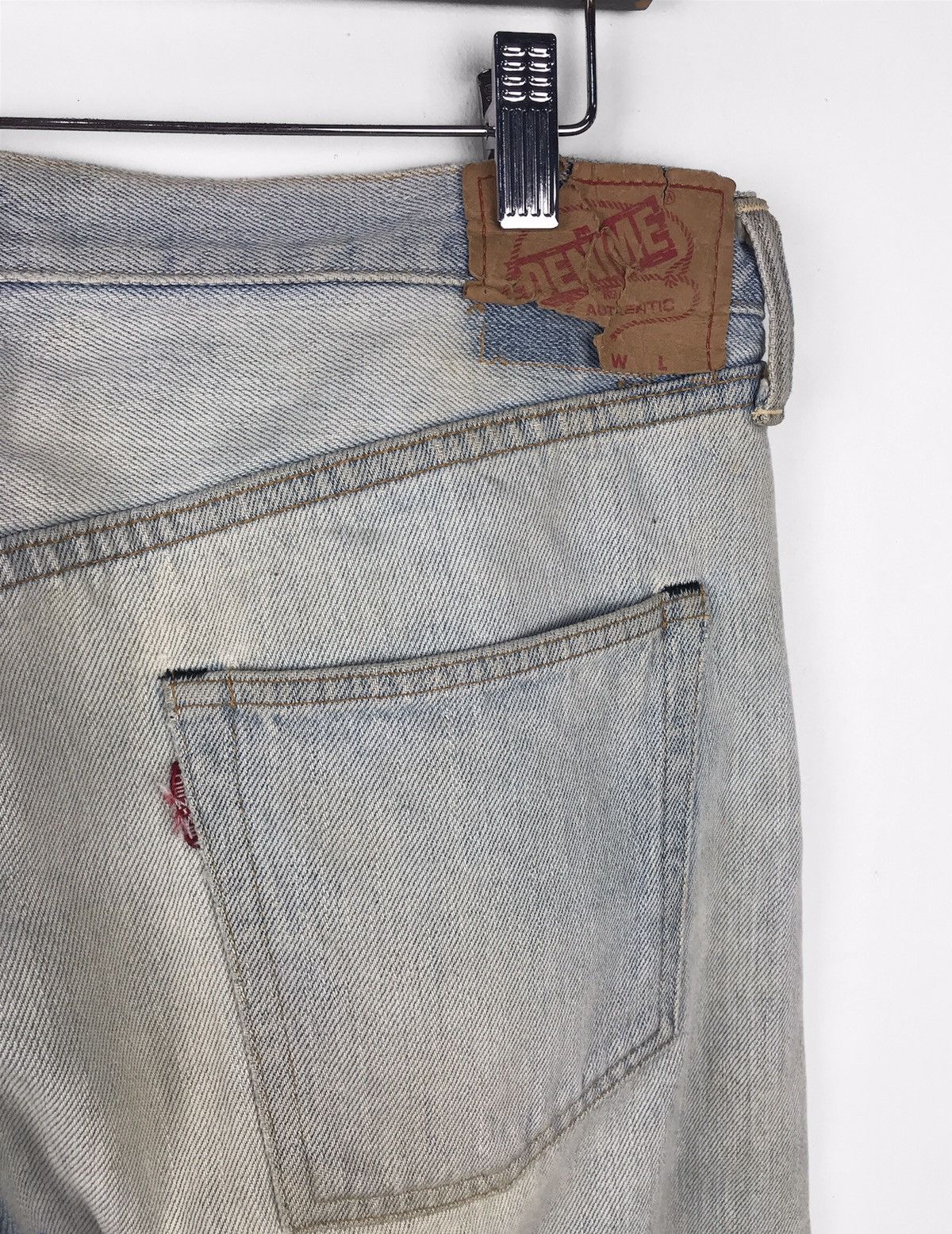Denime × Japanese Brand × Vintage Vintage Patchwork Denime Jeans Size US 35 - 10 Thumbnail