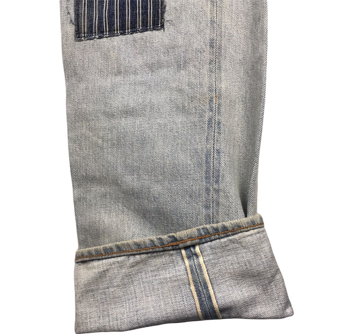Denime × Japanese Brand × Vintage Vintage Patchwork Denime Jeans Size US 35 - 8 Thumbnail