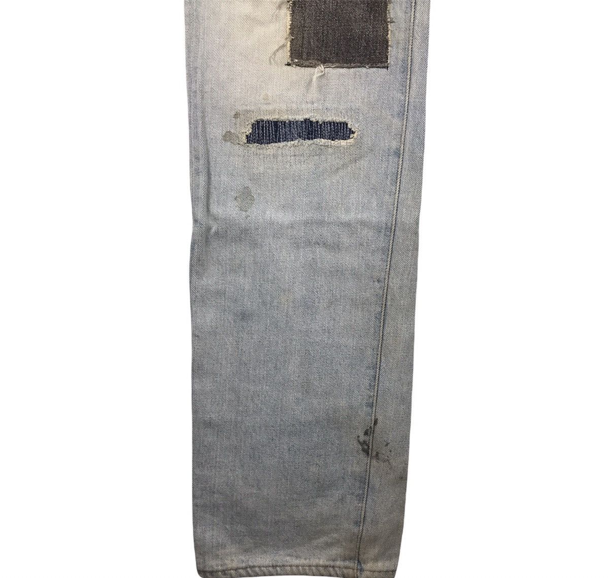 Denime × Japanese Brand × Vintage Vintage Patchwork Denime Jeans Size US 35 - 7 Thumbnail