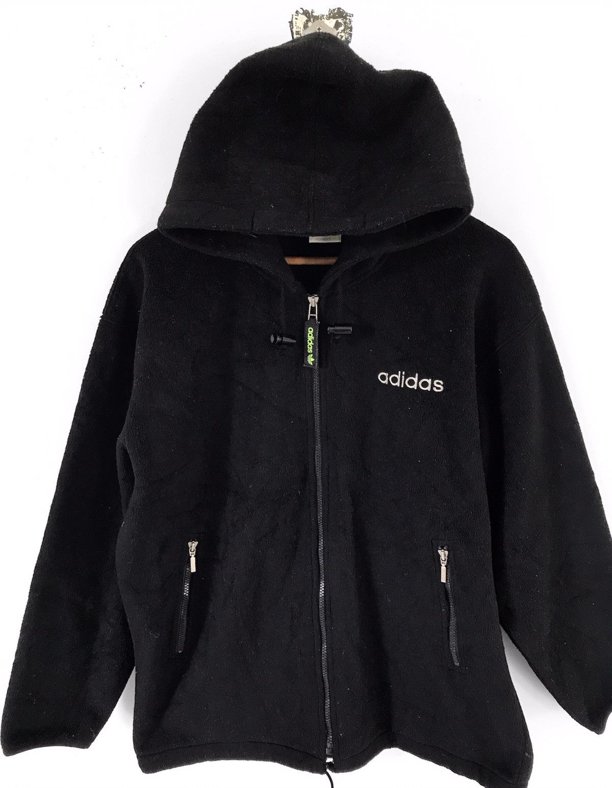 Adidas × Descente × Vintage Adidas Descente Vintage Hoodie Big Logo Long Fleece Size US L / EU 52-54 / 3 - 6 Thumbnail