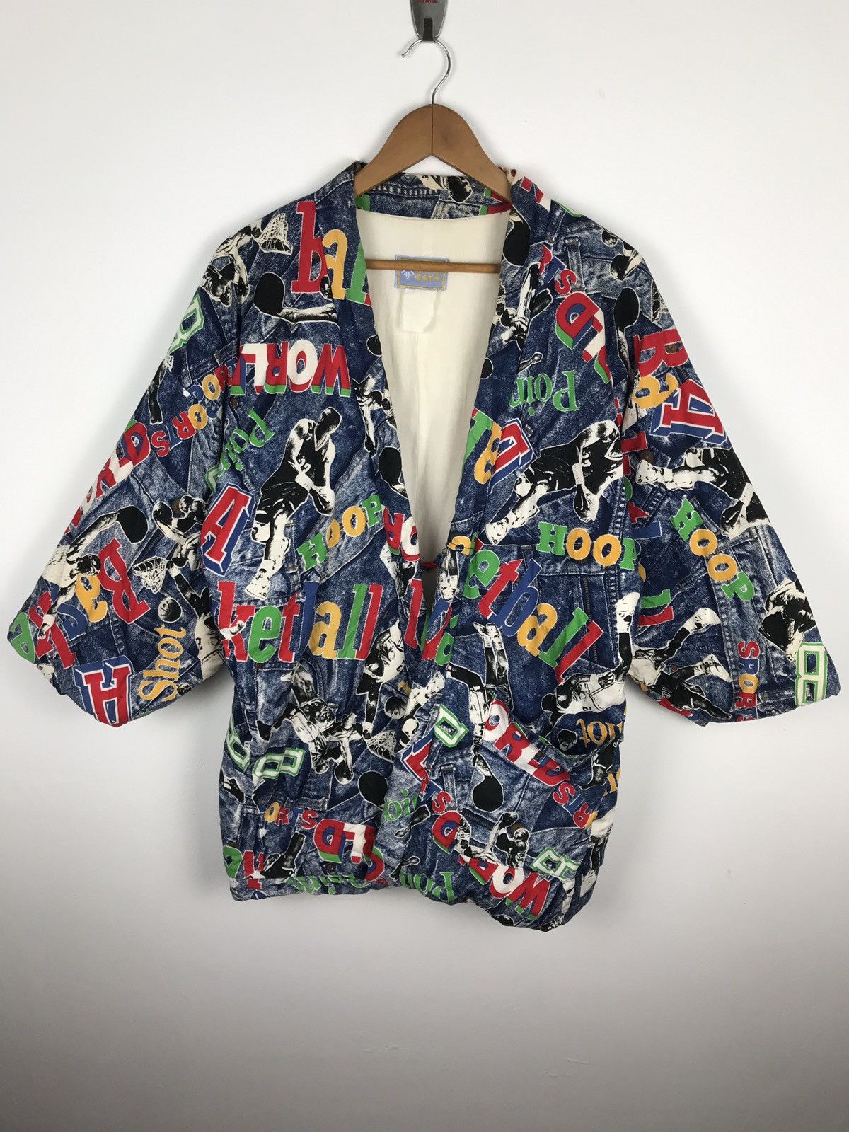Japanese Brand Kimono puffer multi colour basketball jeans design Size US M / EU 48-50 / 2 - 1 Thumbnail